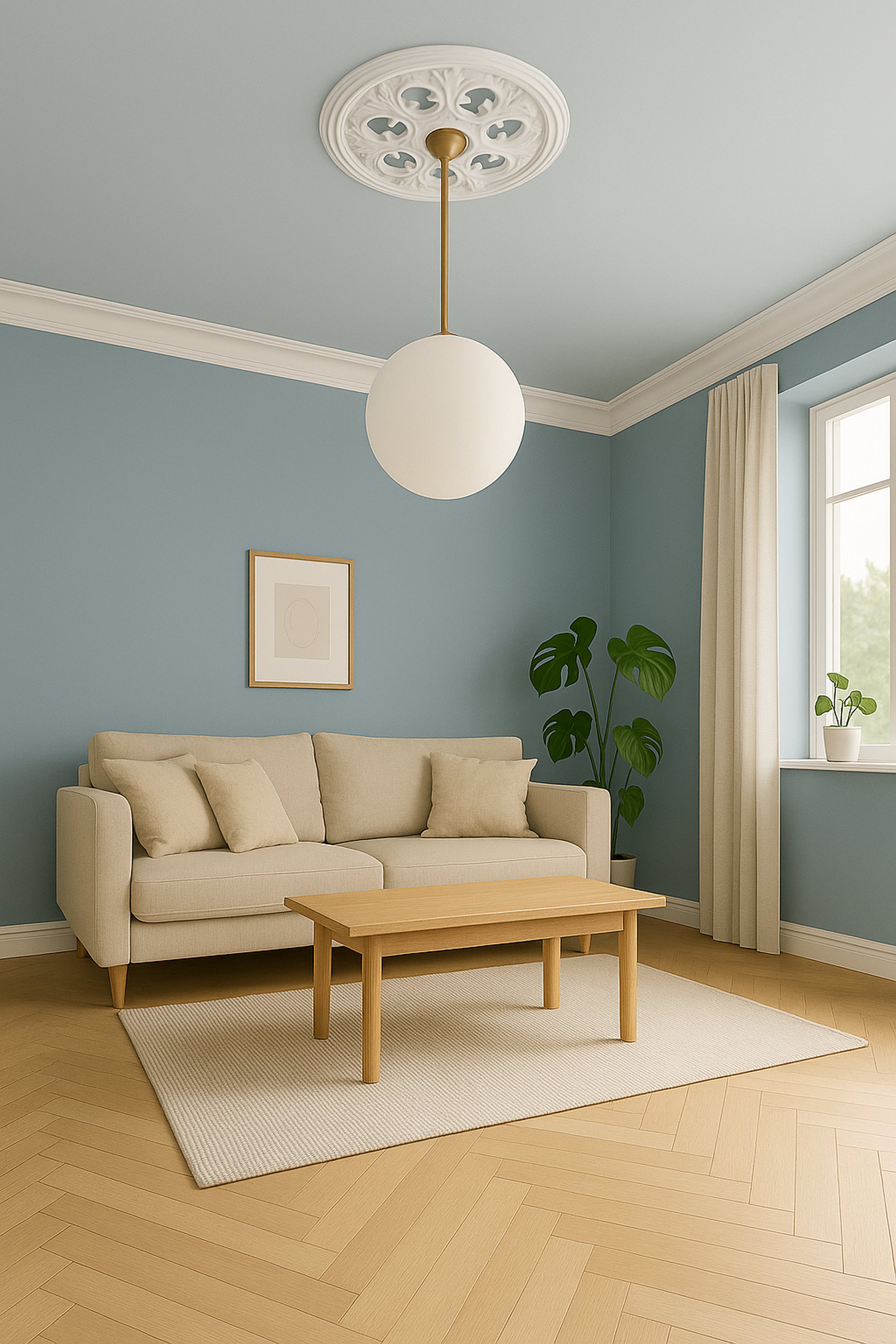 PROVISTON | Gips Rosette Sheffield | Echter Gipsstuck | Ø28cm | Stuckrosette PROVISTON | Gips Rosette Sheffield | Echter Gipsstuck | Ø28cm | Stuckrosette