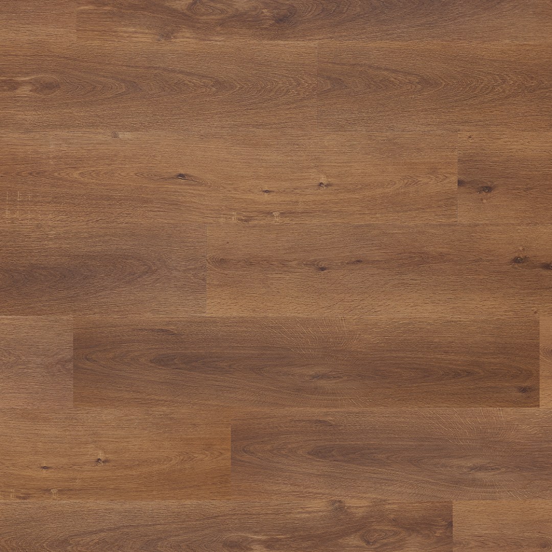 Sol vinyle PVC LEGNAR Acoustic Chêne Villa 1220 x 229 x 5.3 mm Vinyle à clipser Marron