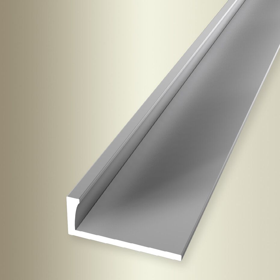 Profilé de finition | Largeur:22.5 mm | Hauteur:6 mm | Longueur:2500 mm | Aluminium | Barre d'arrêt