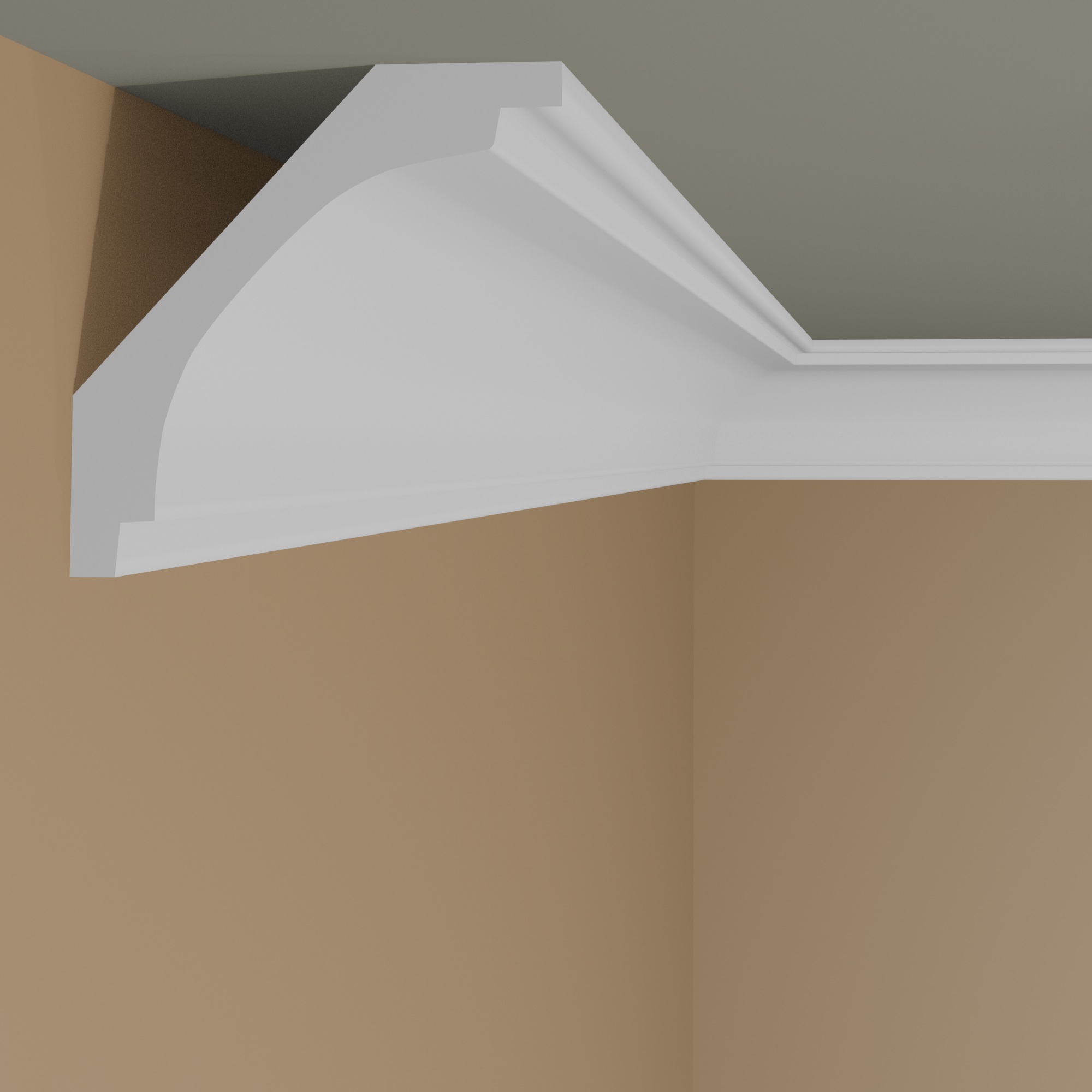 Elite Decor | moulure P930 | polyuréthane | 60 x 60 x 2000 mm | moulure de plafond en polystyrène | Blanc
