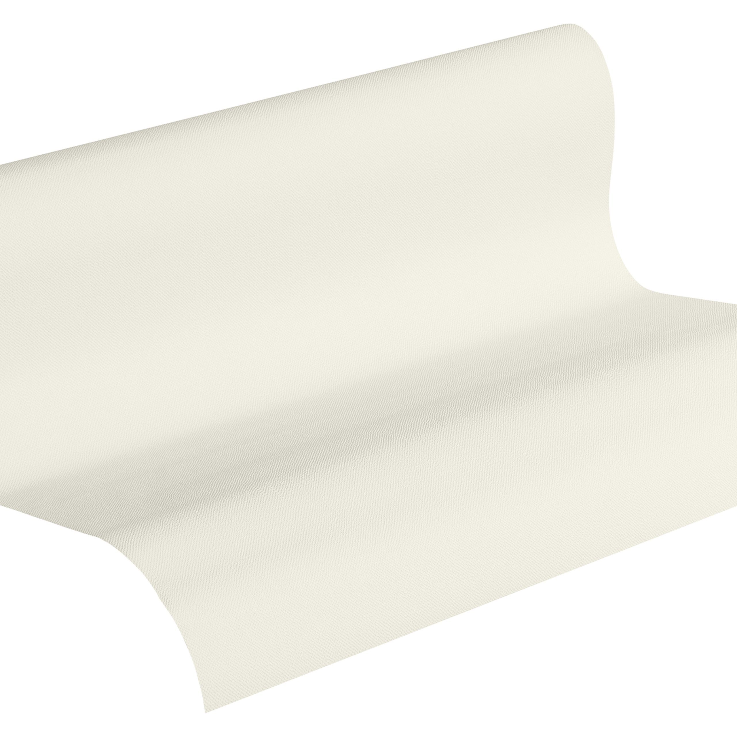 A.S. Creation Blooming | 372681 | papier peint intissé uni | 0.53 m x 10.05 m | blanc