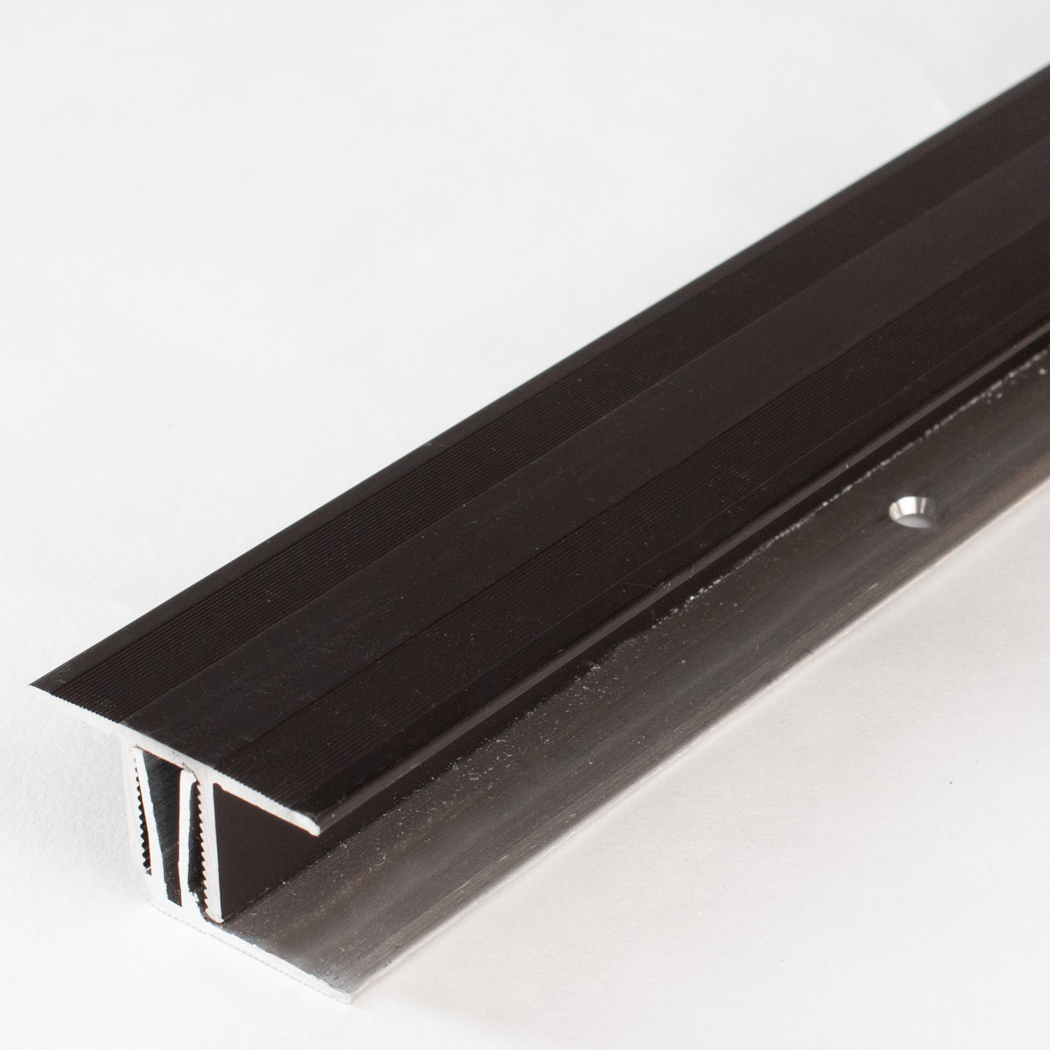 Barre de seuil à clipser pour sol stratifié/parquet | hauteur 15-24 mm | aluminium anodisé