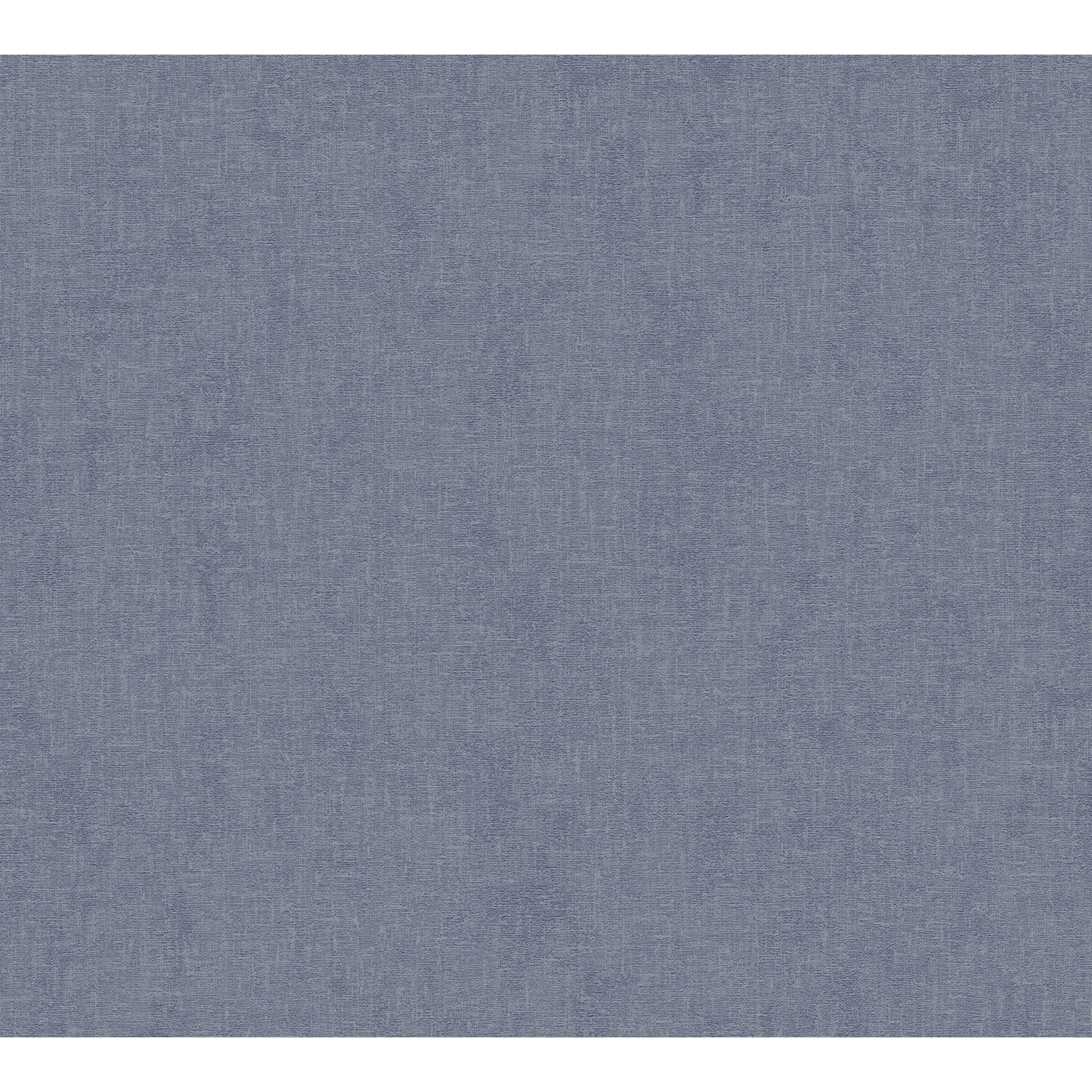 A.S. Creation New Walls | 373954 | papier peint intissé uni | 0.53 m x 10.05 m | bleu