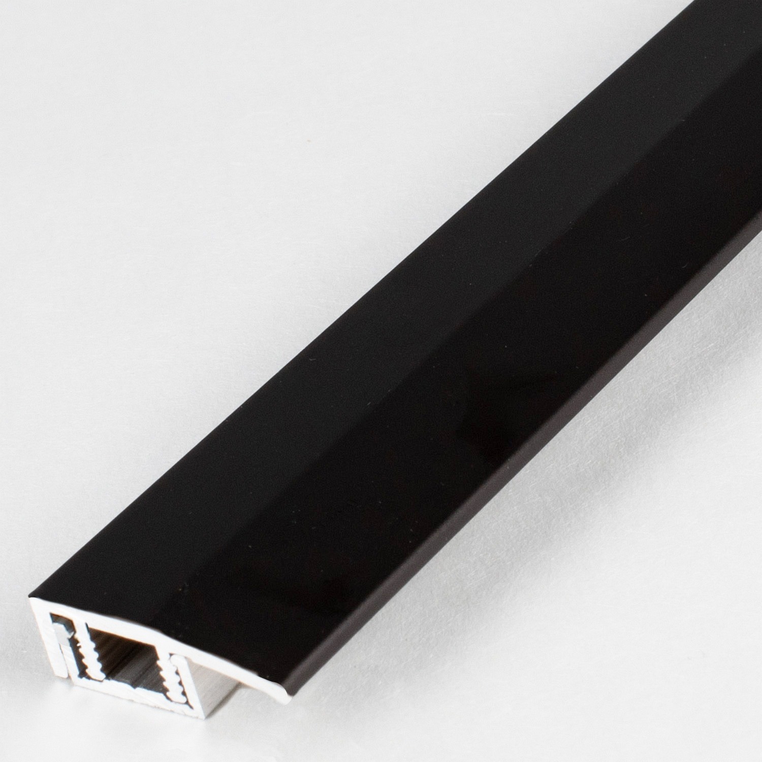 Profilé de finition | pour hauteur 4 - 7 mm | 23 mm de large | 2 pcs | aluminium anodisé