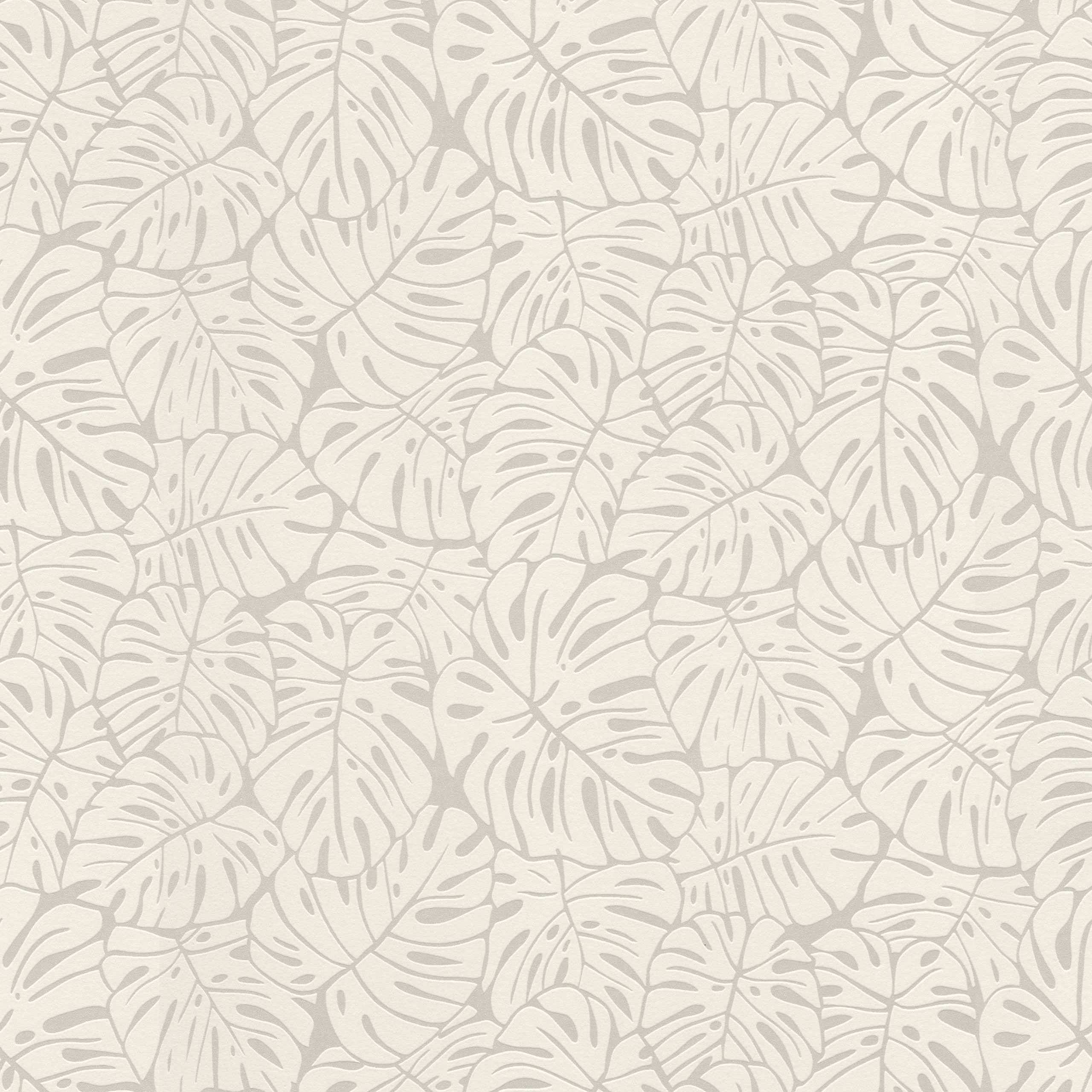 Rasch #ROCKNROLLE | 541564 | papier peint intissé floral | 0.53 m x 10.05 m | gris