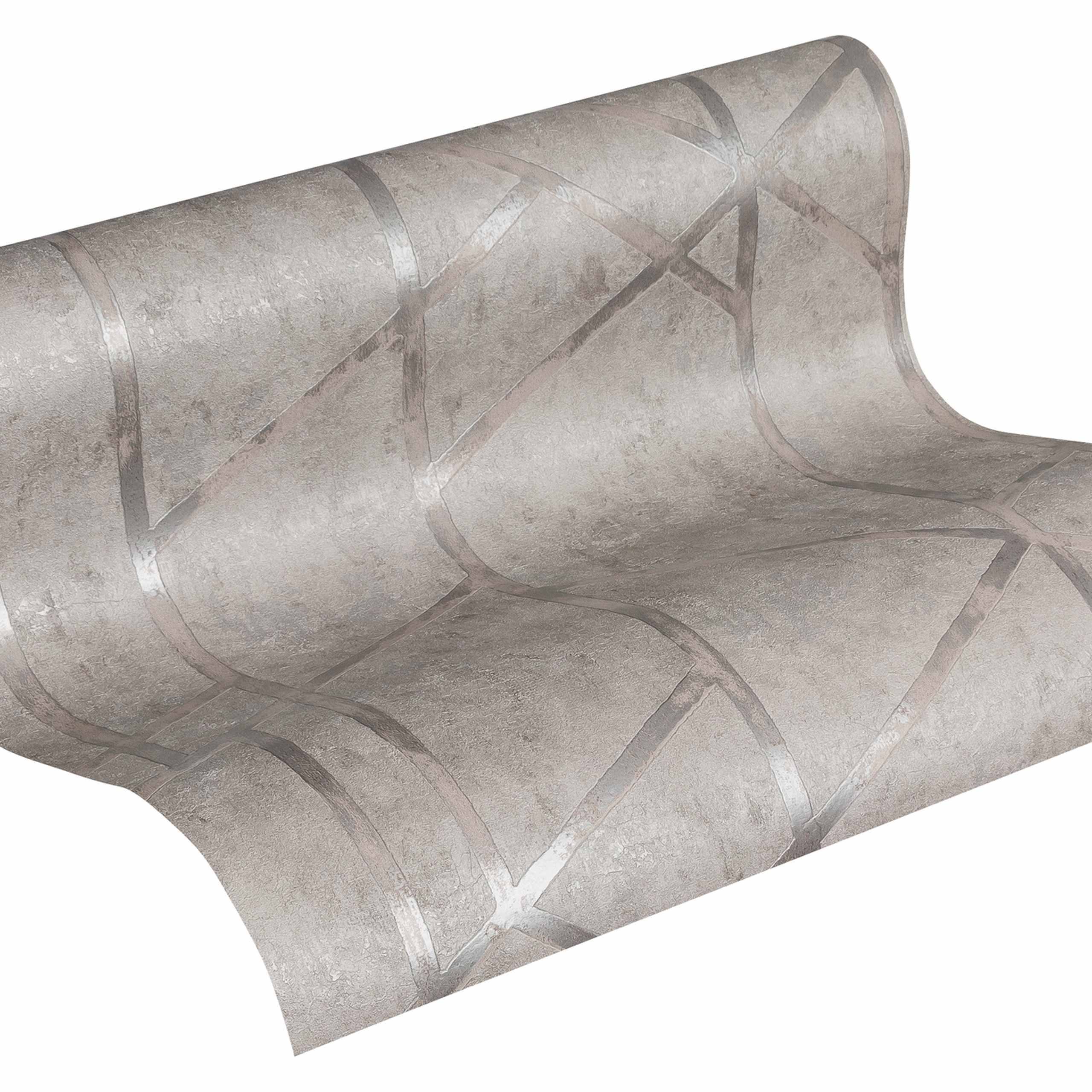 A.S. Creation Metropolitan Stories | 369282 | papier peint intissé 3D | 0.53 m x 10.05 m | gris