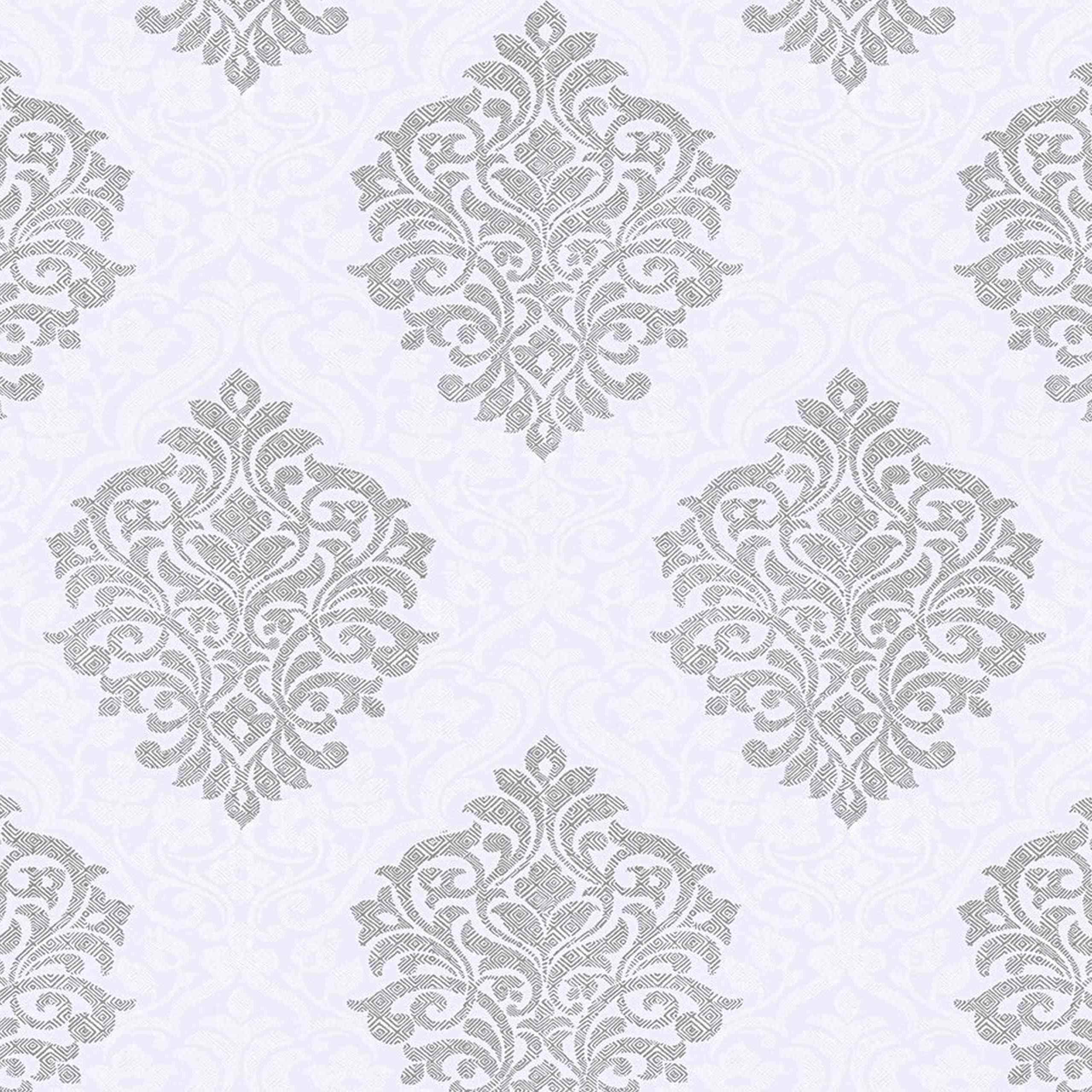 A.S. Creation Alpha | 324802 | papier peint intissé baroque | 0.53 m x 10.05 m | gris