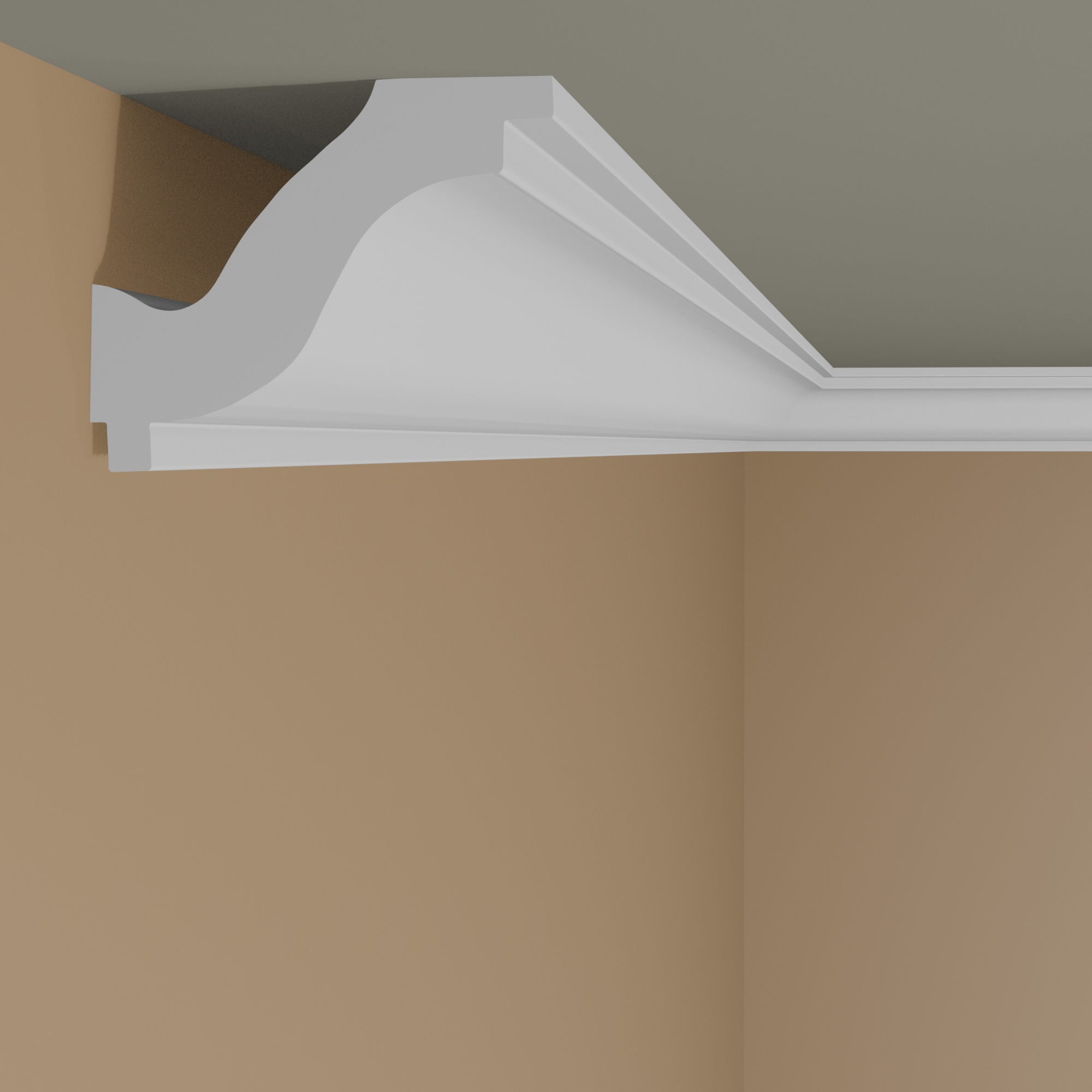 Moulure de plafond tendance NMC NOMASTYL H 50 x 40 mm polystyrène léger blanc
