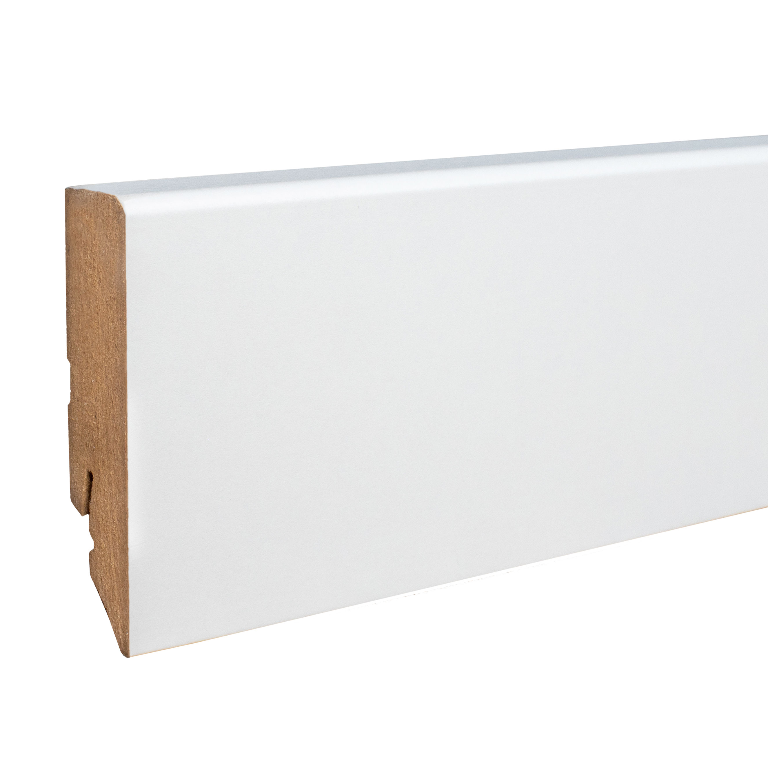 Plinthe 16 x 70 mm revêtu blanc