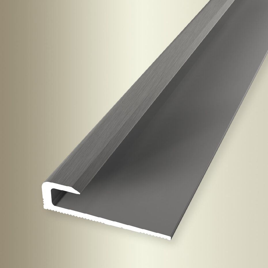 Profil d'arrêt | 30 x 5 x 2600 mm | Profilé en alu | Profilé de finition | Lisse | Non percé