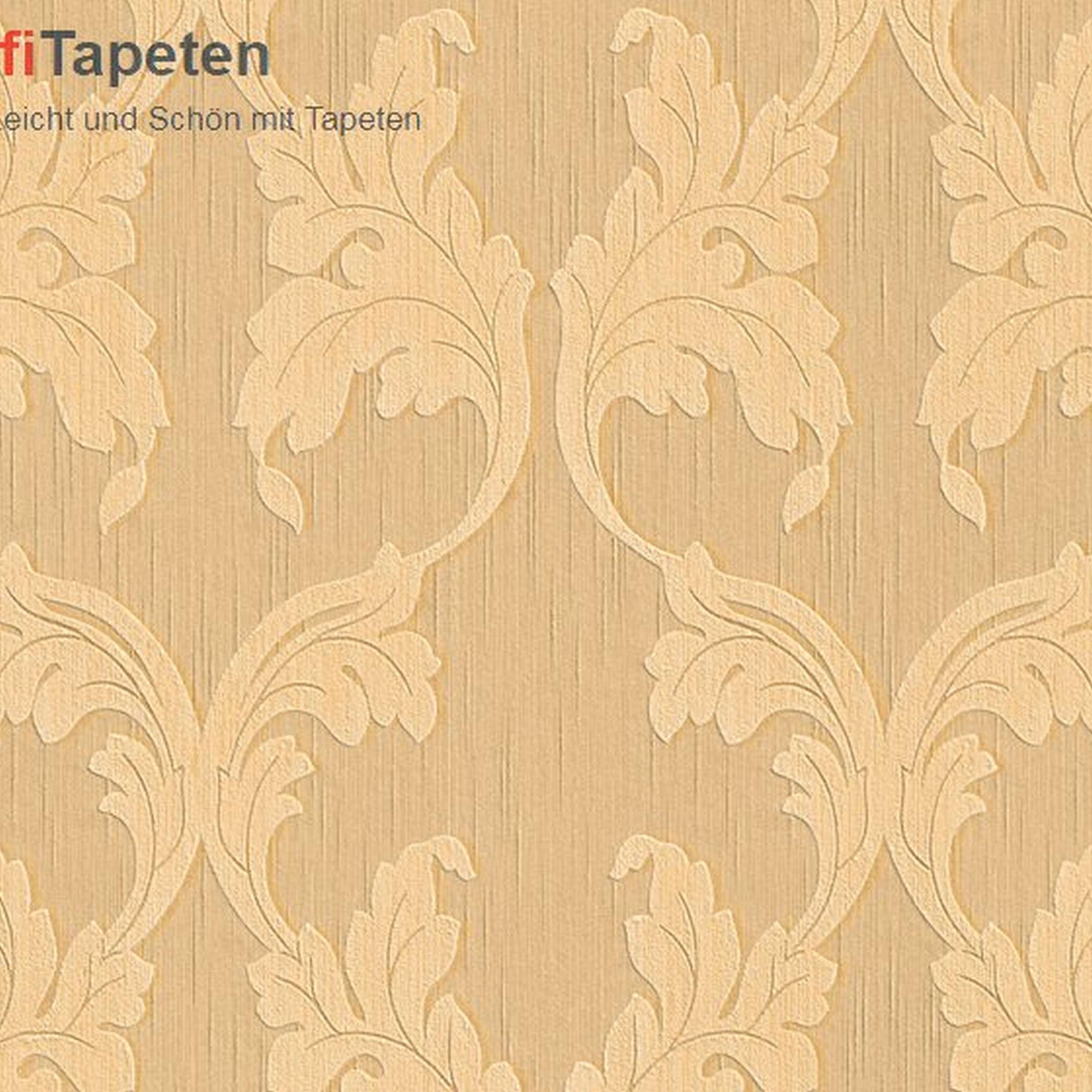 A.S. Creation Tessuto | 956283 | papier peint intissé baroque | 0.53 m x 10.05 m | beige