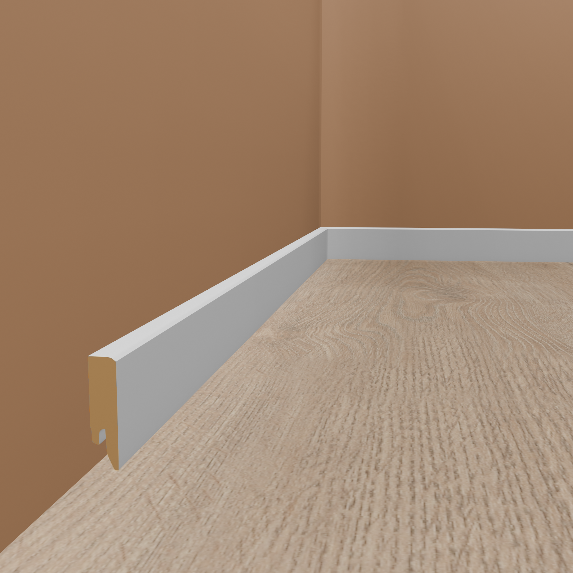 PROVISTON | plinthe blanche | 16 x 40mm | plinthe carrée | moderne | MDF