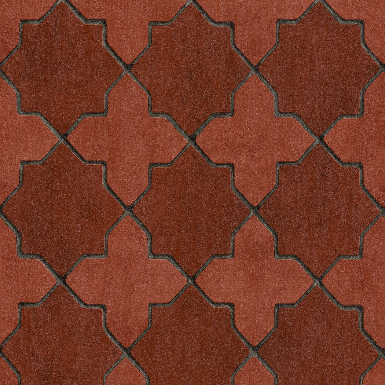 A.S. Creation New Walls | 374211 | papier peint intissé vintage | 0.53 m x 10.05 m | rouge