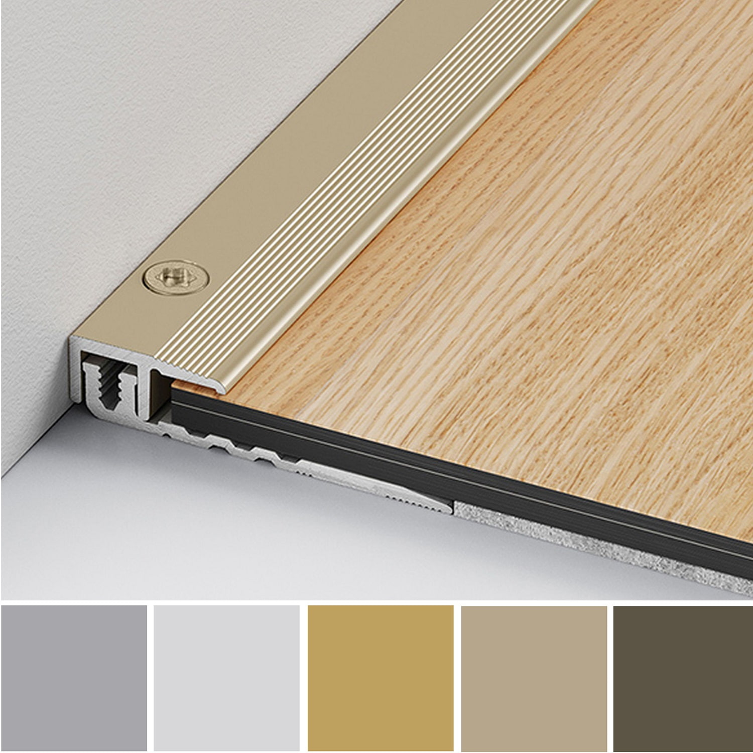 Küberit | Profilé de finition "377 PPS-Champion Star 4.0" | Aluminium anodisé | plusieurs types