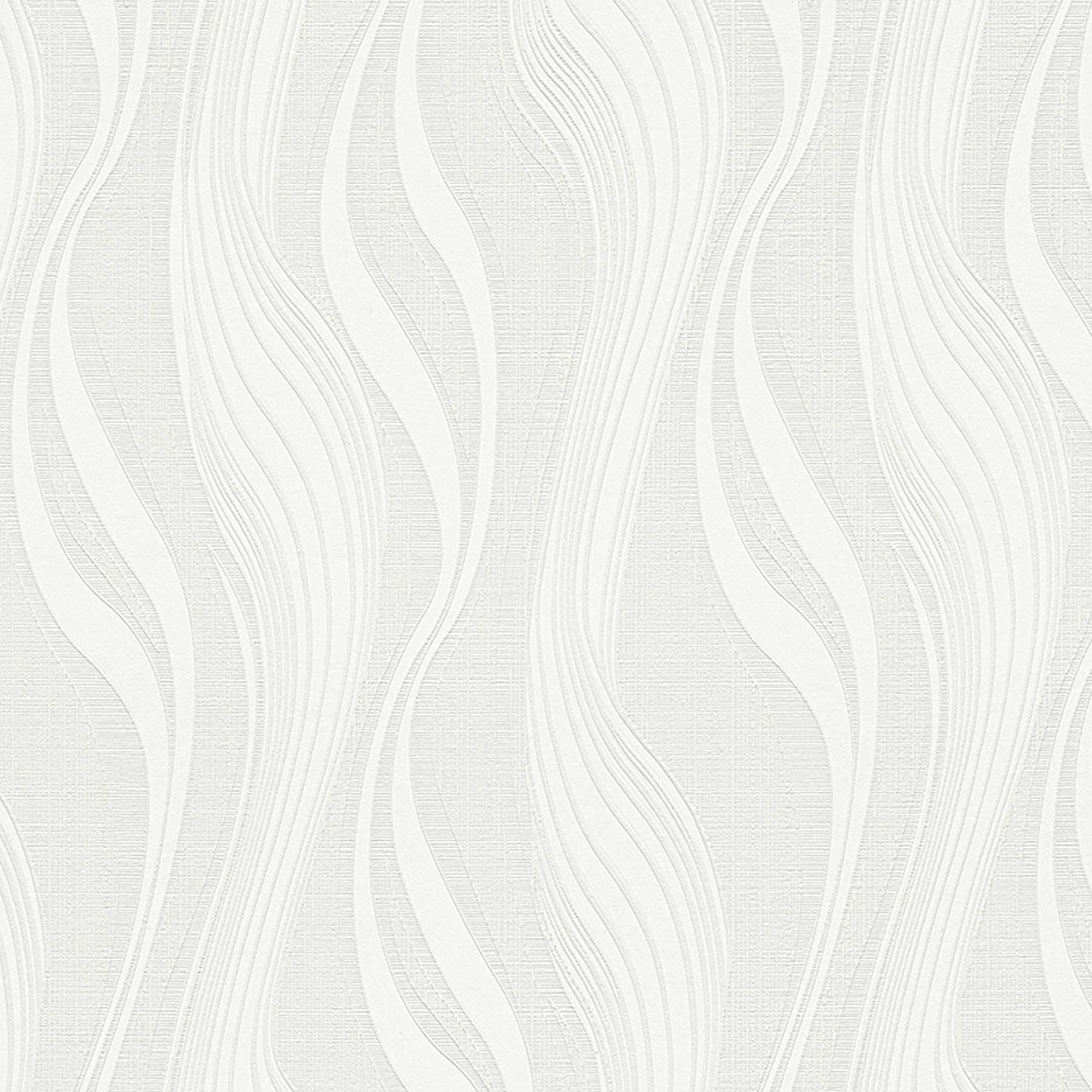 A.S. Creation Simply White 4 | 247919 | papier peint intissé uni | 0.53 m x 10.05 m | blanc