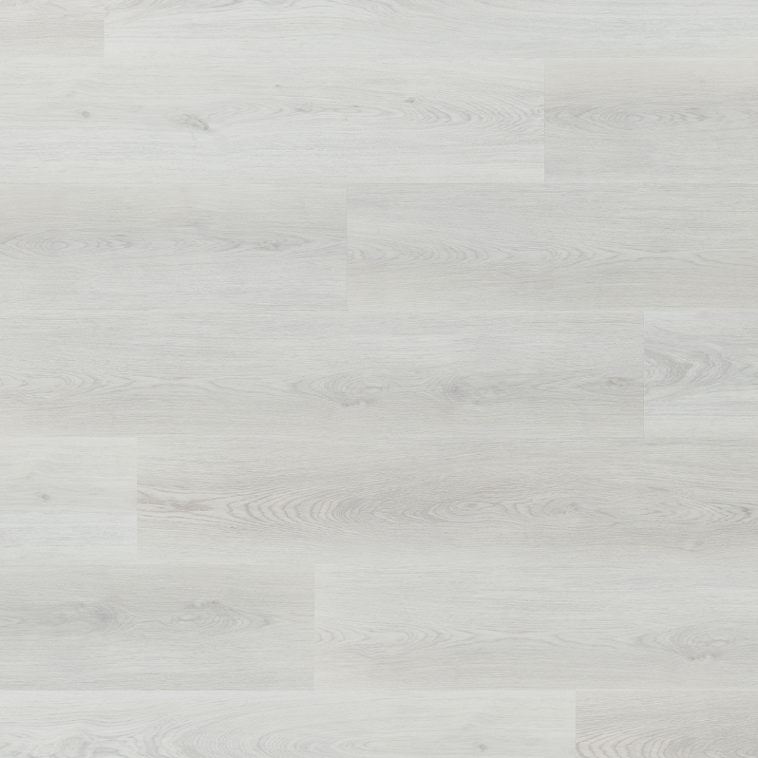 Sol vinyle PVC LEGNAR Acoustic Chêne Takeda 1220 x 229 x 5.3 mm Vinyle à clipser Blanc