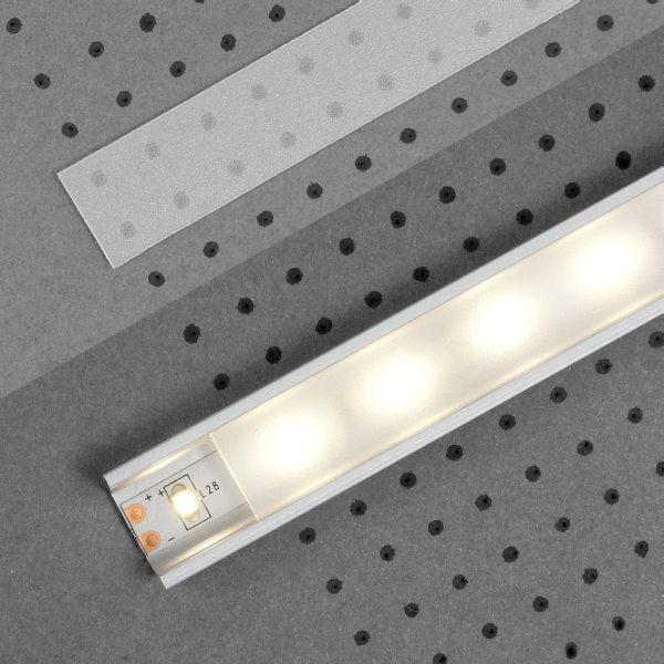  Topmet | Cliquez sur la couverture des profils en aluminium LED | Tapez "F" | Robuste | Durable 
