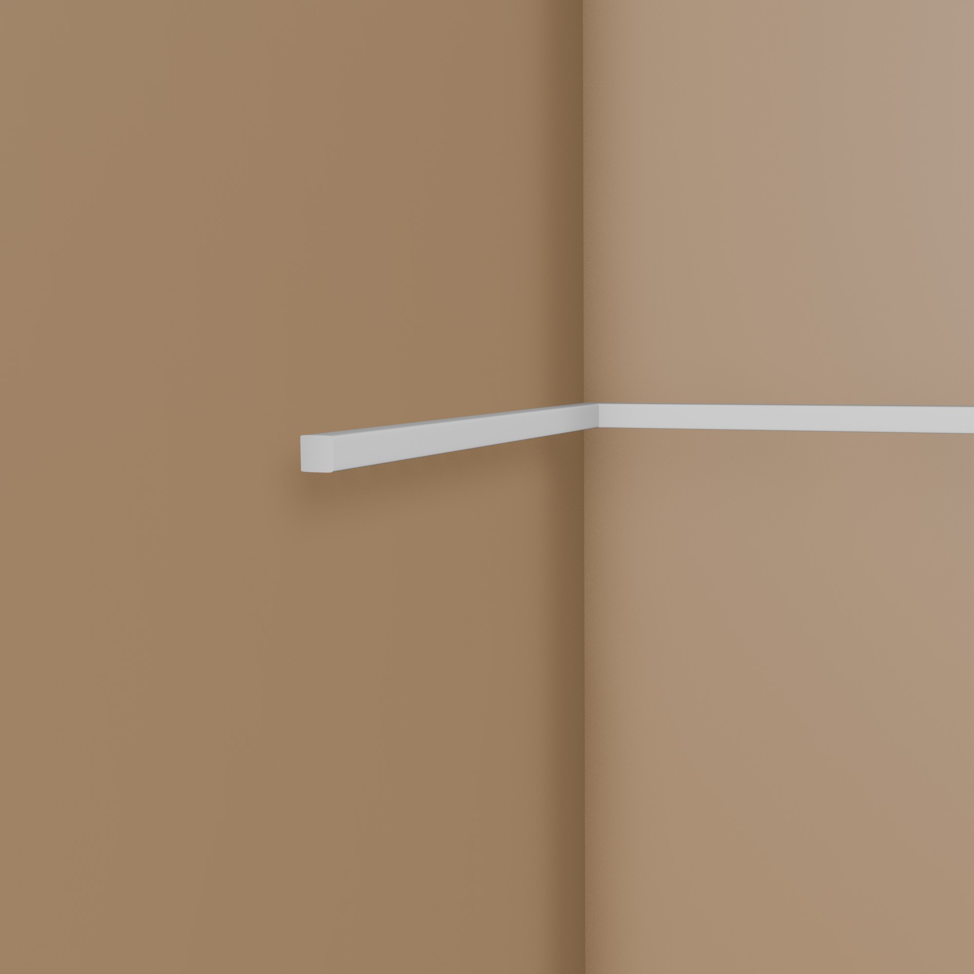 PROVISTON Cimaise décorative "NE010" 15 x 15 x 2000 mm Blanc Moulure murale Décoration Haute qualité