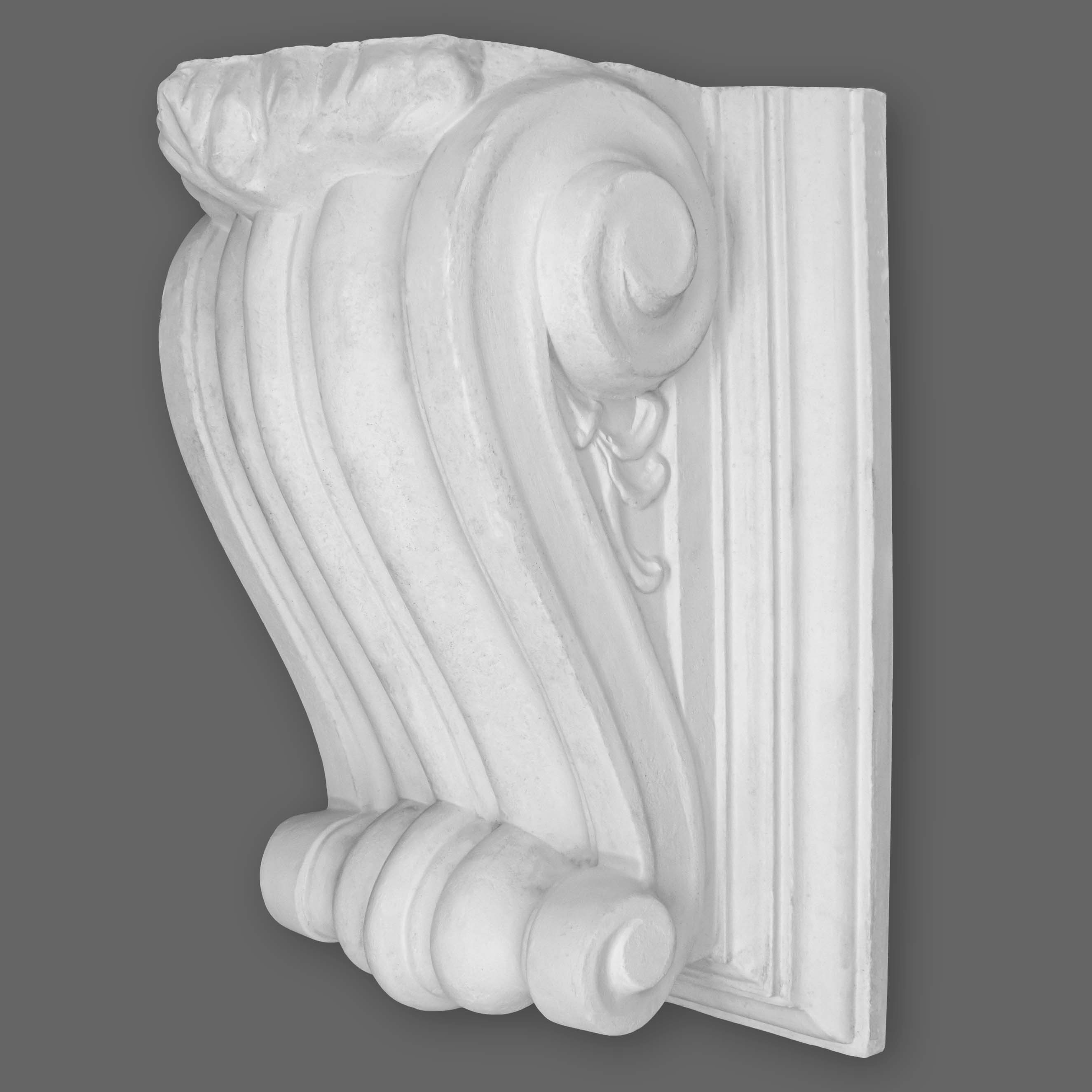 PROVISTON | Console en plâtre White Rock | Moulures décoratives en plâtre | 230 x 317 mm 