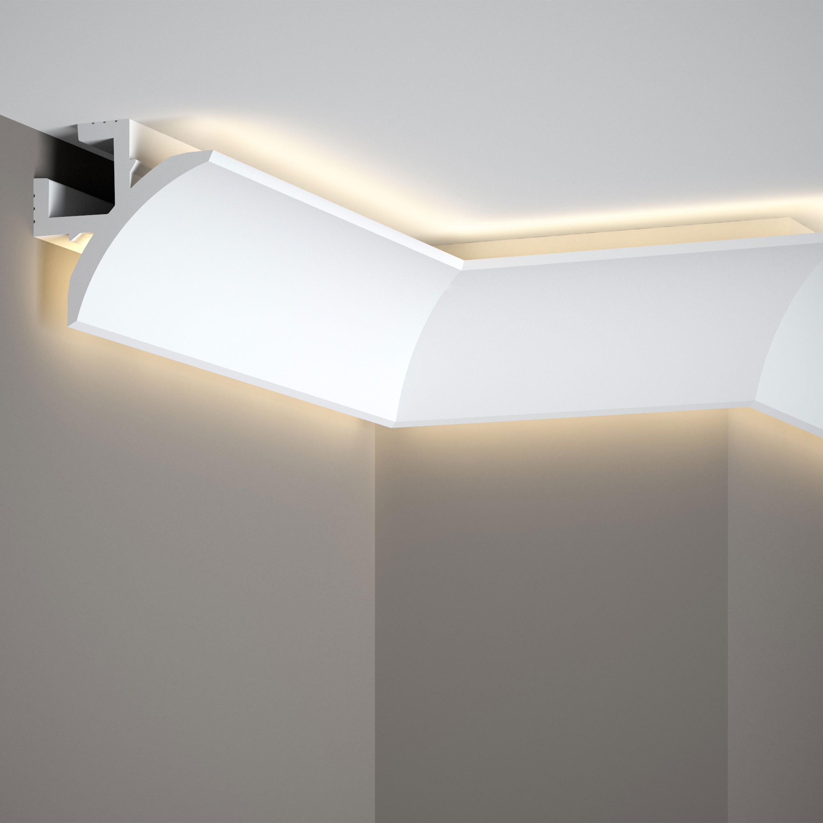 moulure lumineuse QL002 Mardom pour éclairage indirect en PU résistant 
