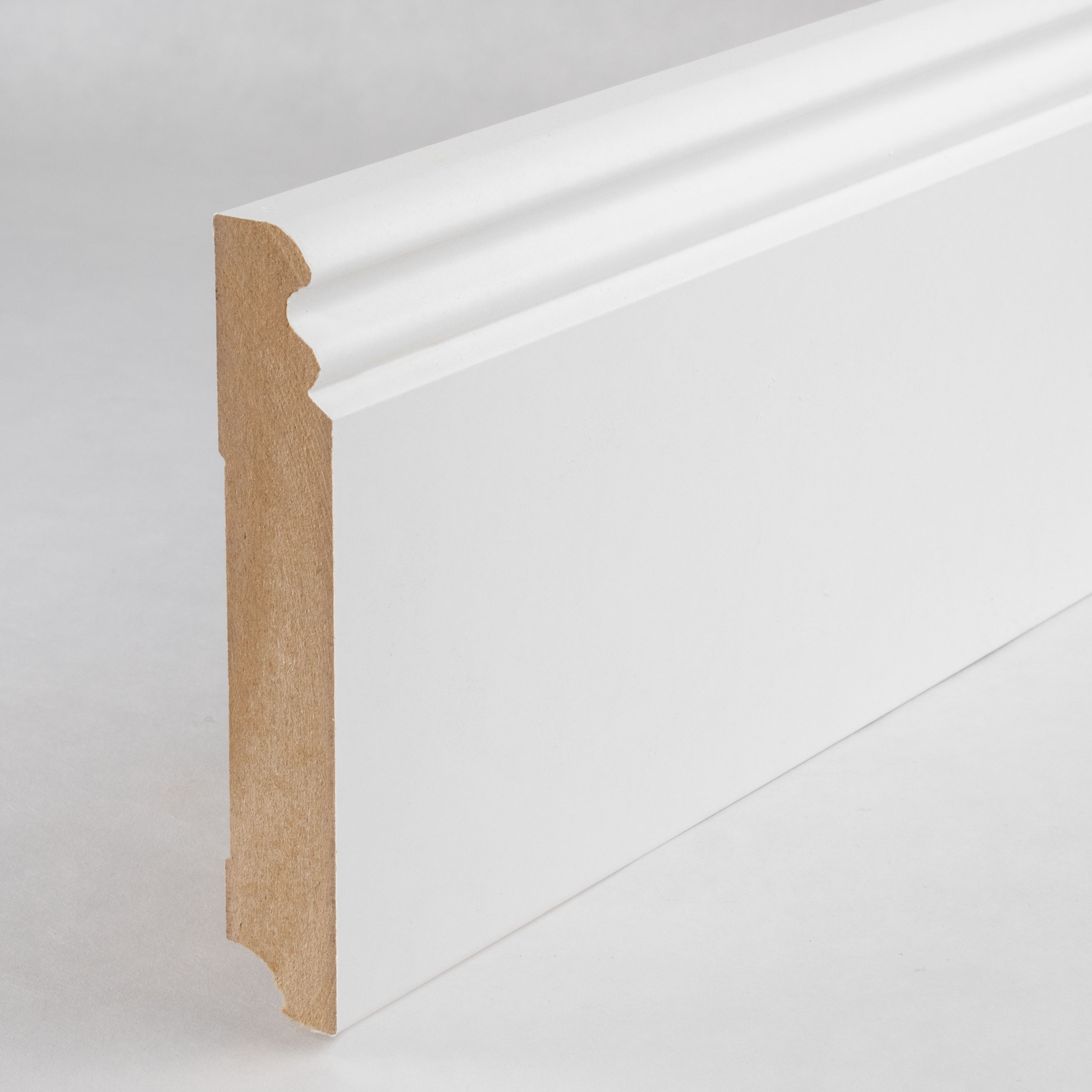 Plinthe "Berlin" MDF 19 x 115 x 2500 mm Blanc Moderne PROVISTON