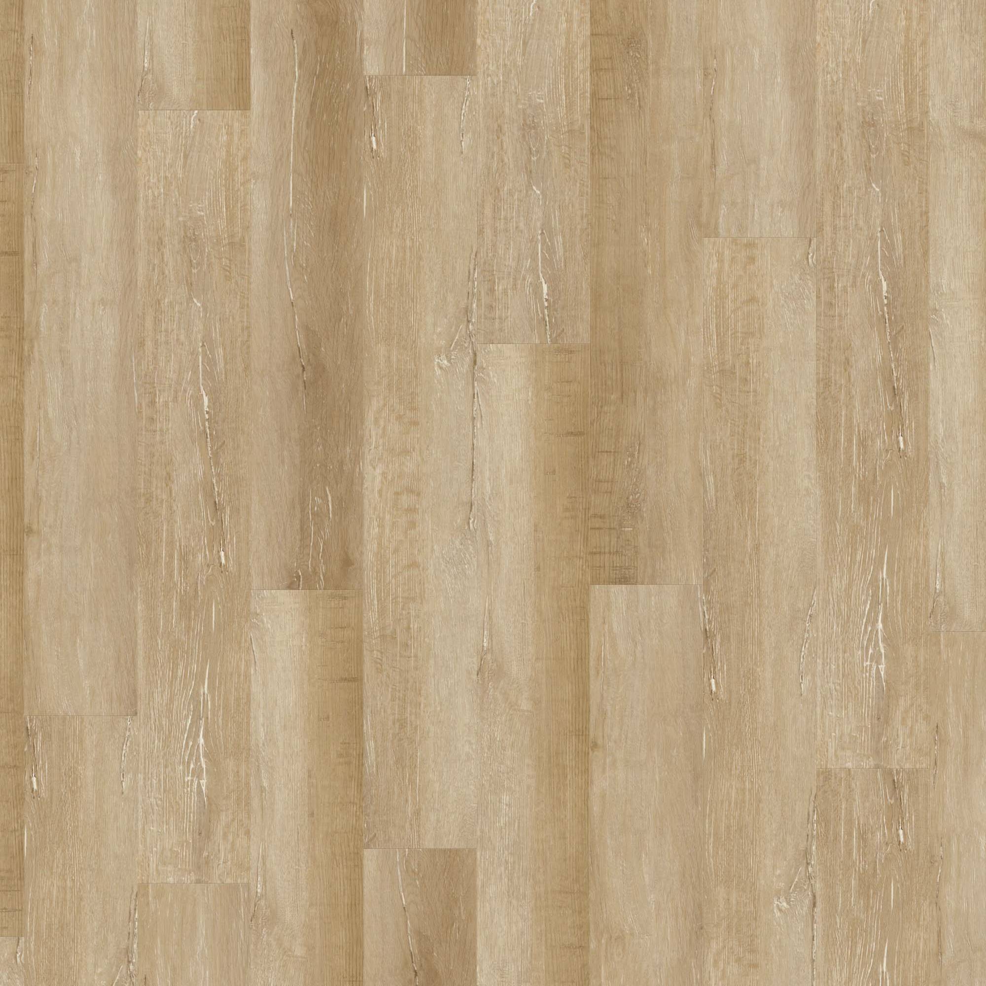 Sol vinyle PVC 24H3 8131H Revêtement de sol Vinyle design 1212.4x177.35x5.5mm PVC clipsable Beige