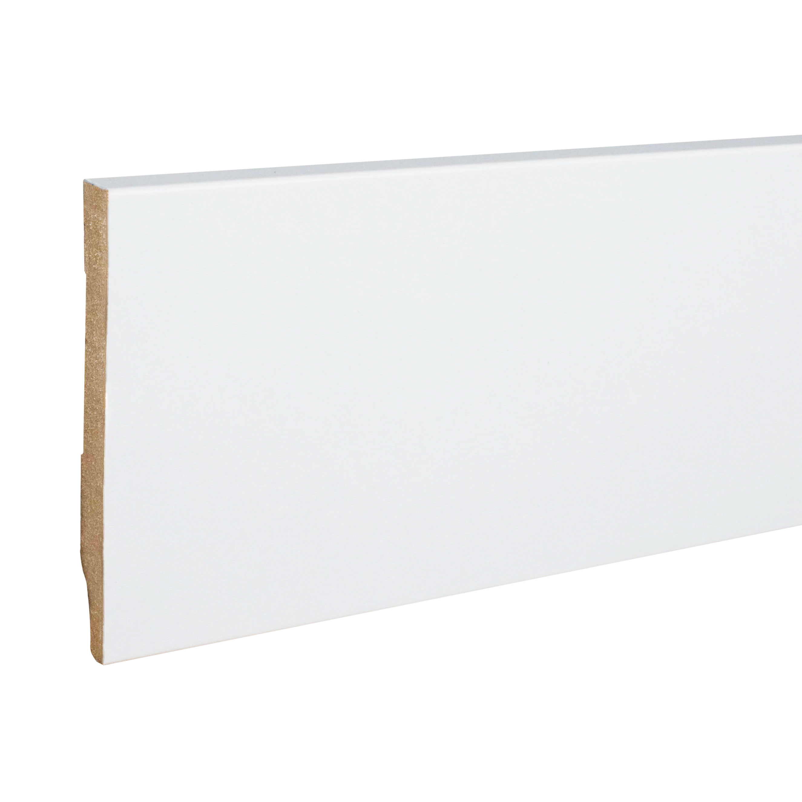 Plinthe "Cottbus" MDF 13 x 110 x 2500 mm Blanc Moderne PROVISTON
