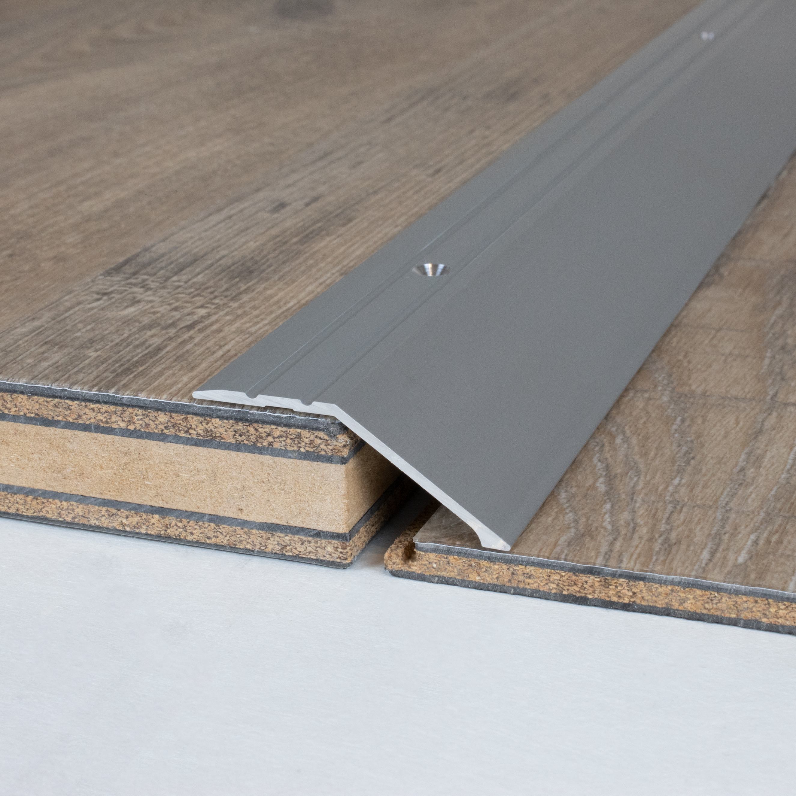 Profilé de finition sol stratifié | épaisseur: 8.5 - 15.5 mm | alu anodisé