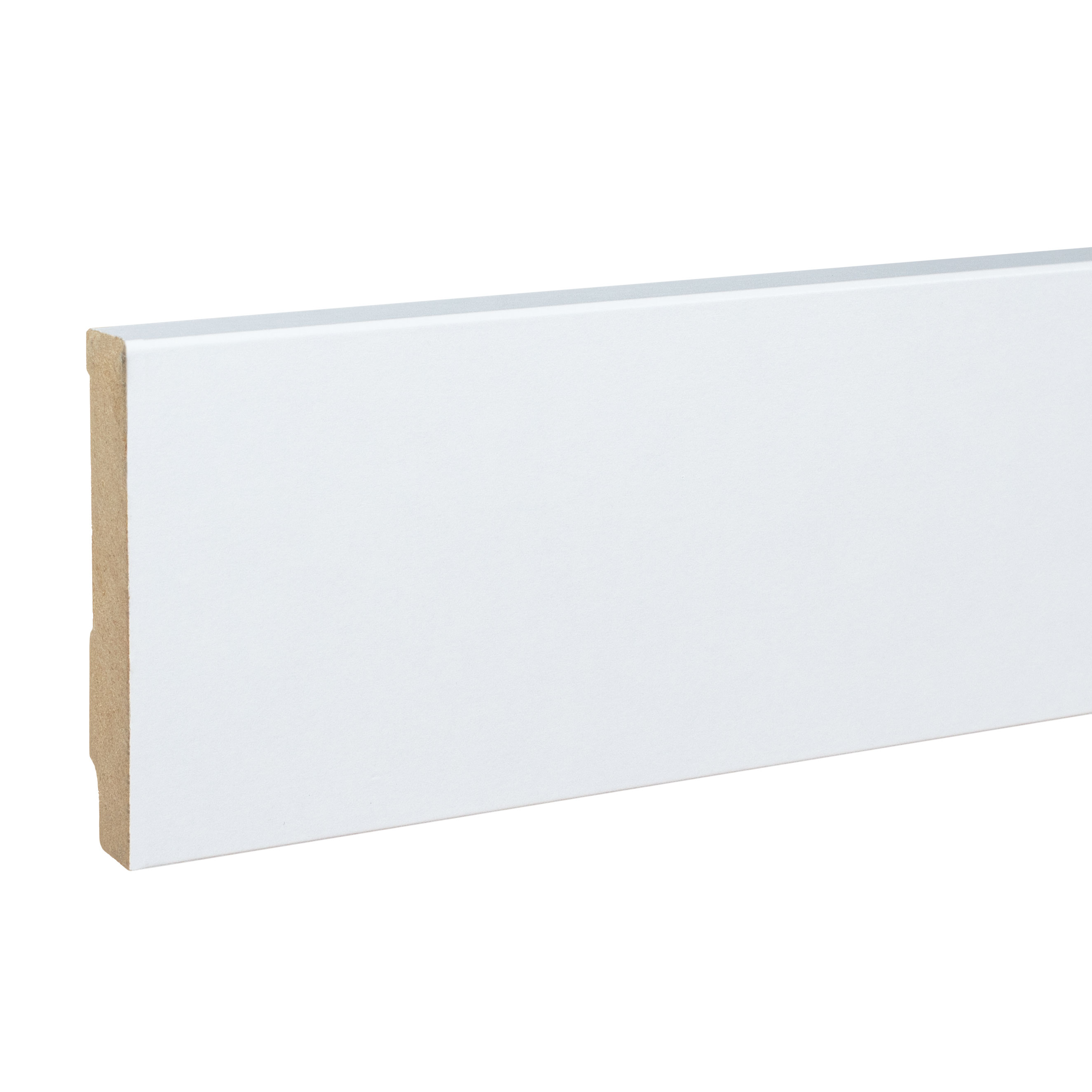 Plinthe "Trèves" 721.1380 MDF 13 x 80 x 2500 mm Blanc Plinthe PROVISTON