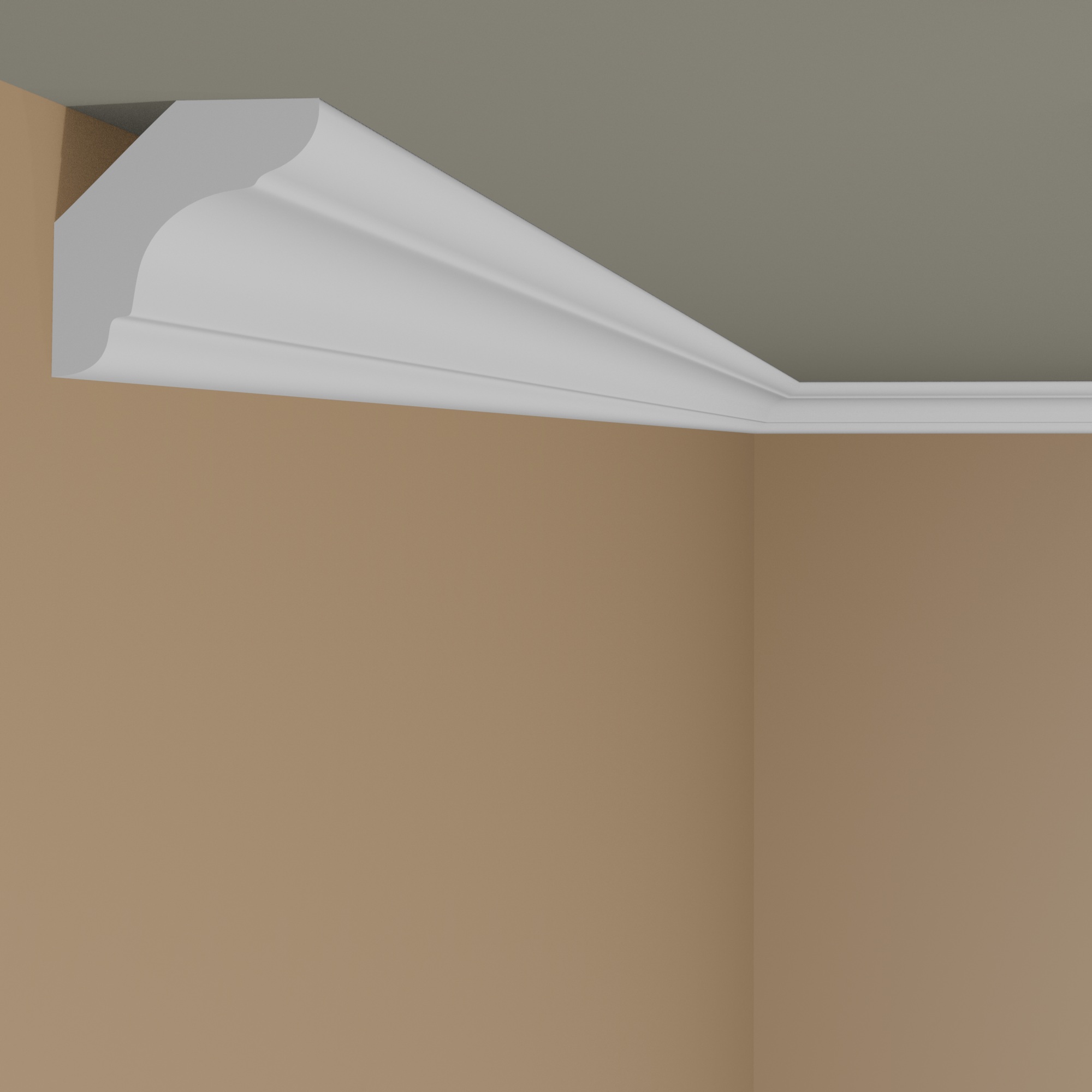 Moulure de plafond jolie Marbet E-24 | 29 x 29 mm | polystyrène résistant à l'impact, à l'humidité 