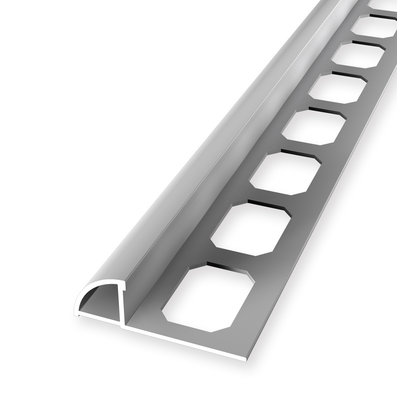 Équerre de finition carrelage quart-de-rond 10 x 30 mm Épaisseur 10 mm équerre de carrelage estampé fermé Küberit
