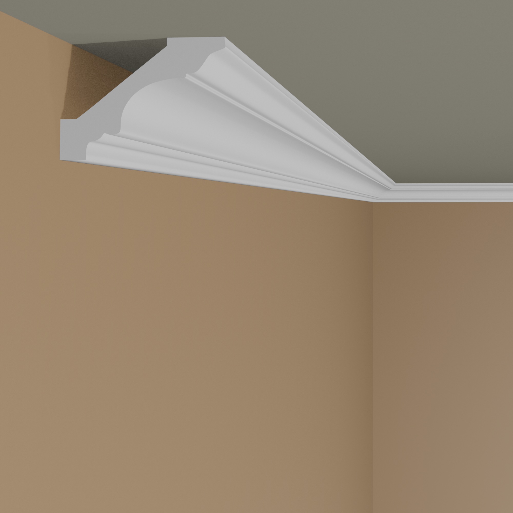 Elite Decor moulure P822| polyuréthane 50 x 48 x 2000 mm moulure de plafond en polystyrène blanc
