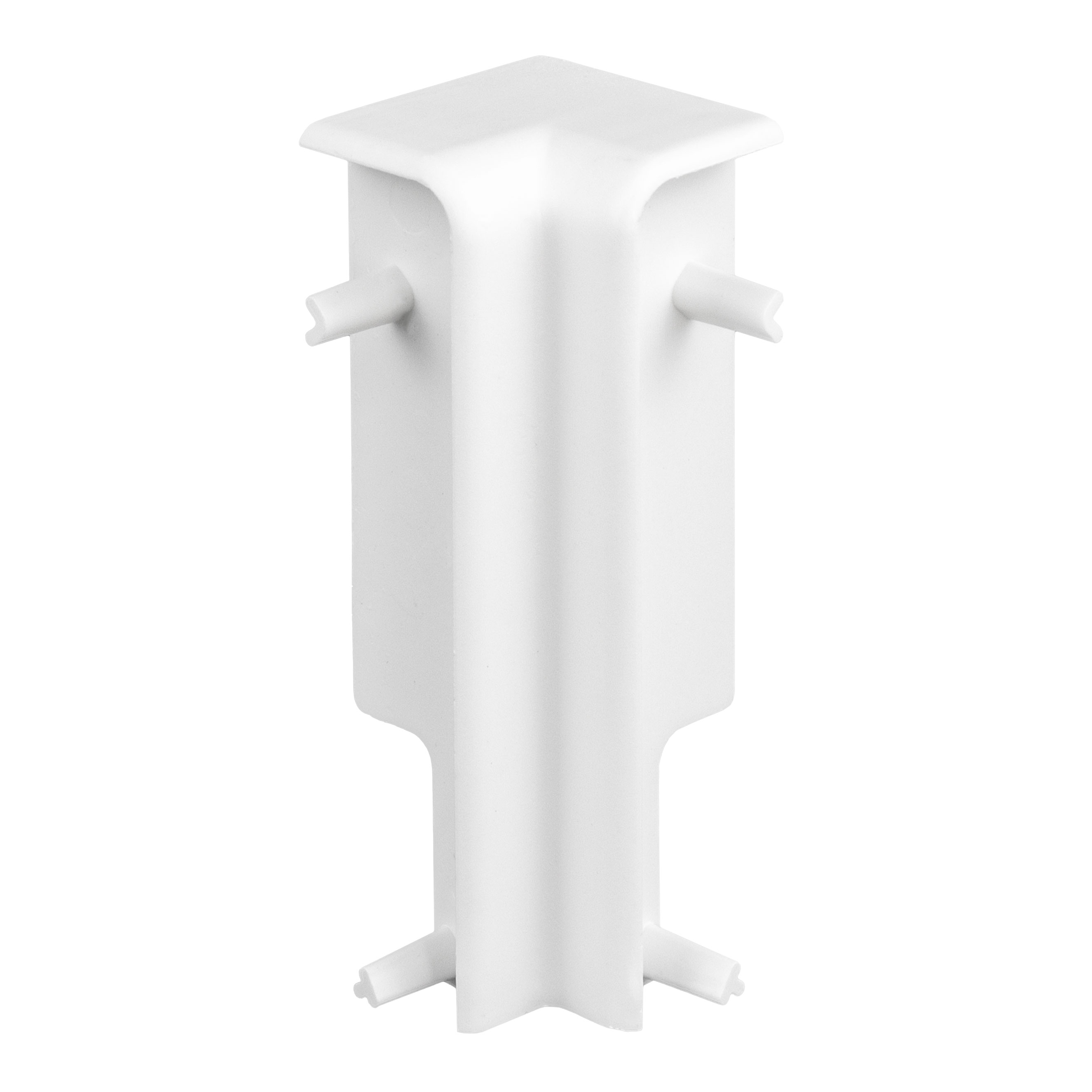 Neuhofer | Angles intérieurs pour plinthes en MDF | 15 x 58 mm | Plastique | 2 pièces | Blanc