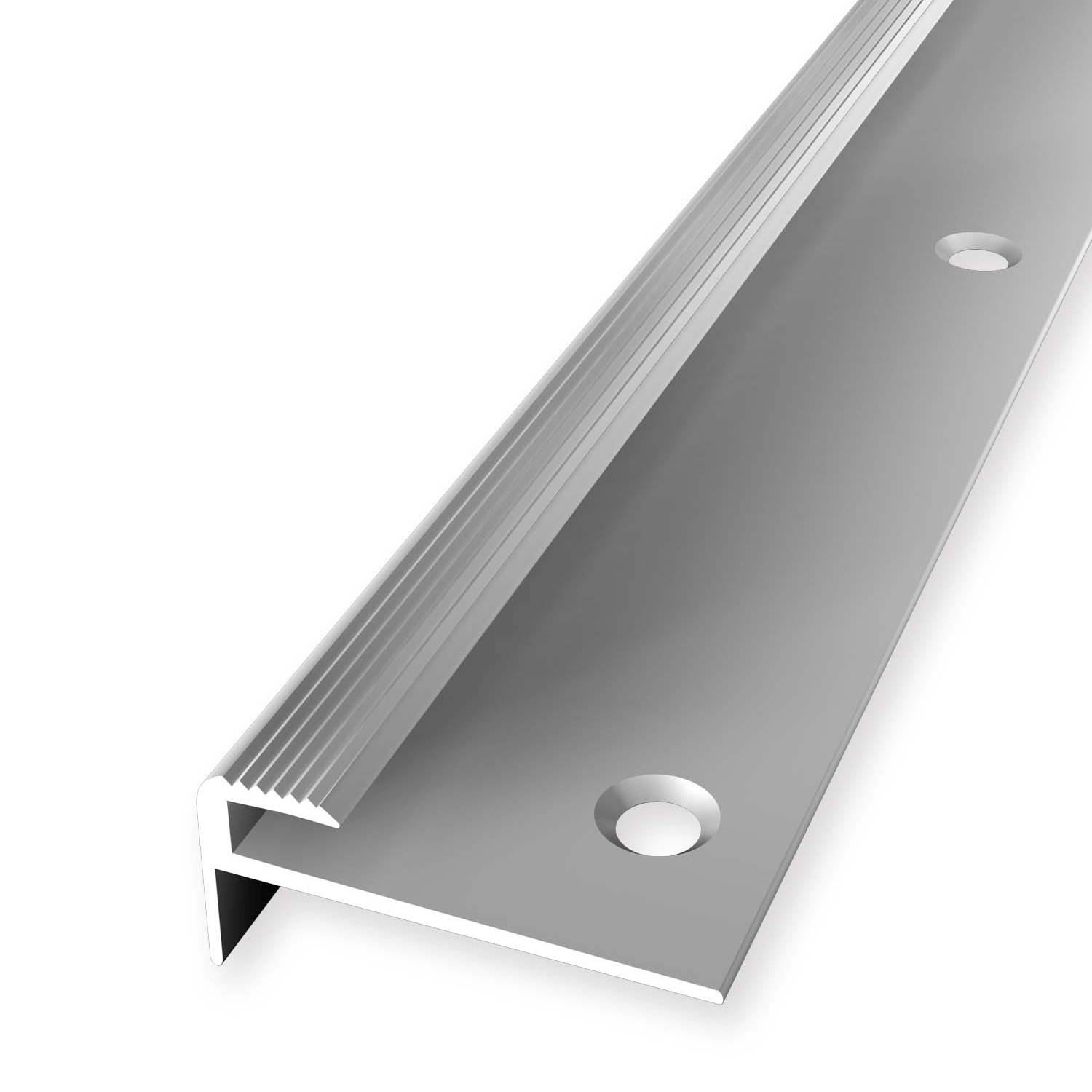 Nez de marche 15 x 30 mm Aluminium Cornière striée Différentes longueurs Küberit