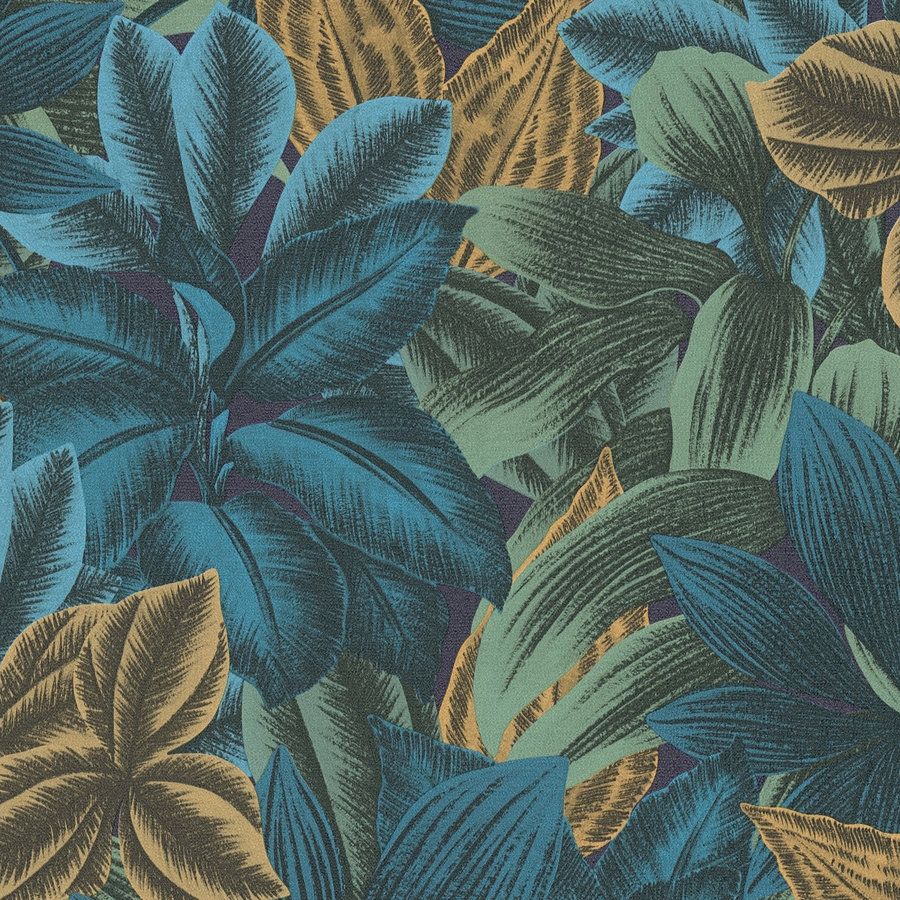 A.S. Creation | Travel Styles | 392221 | Papier peint intissé | Botanique | 10.05 x 0.53 m | Bleu