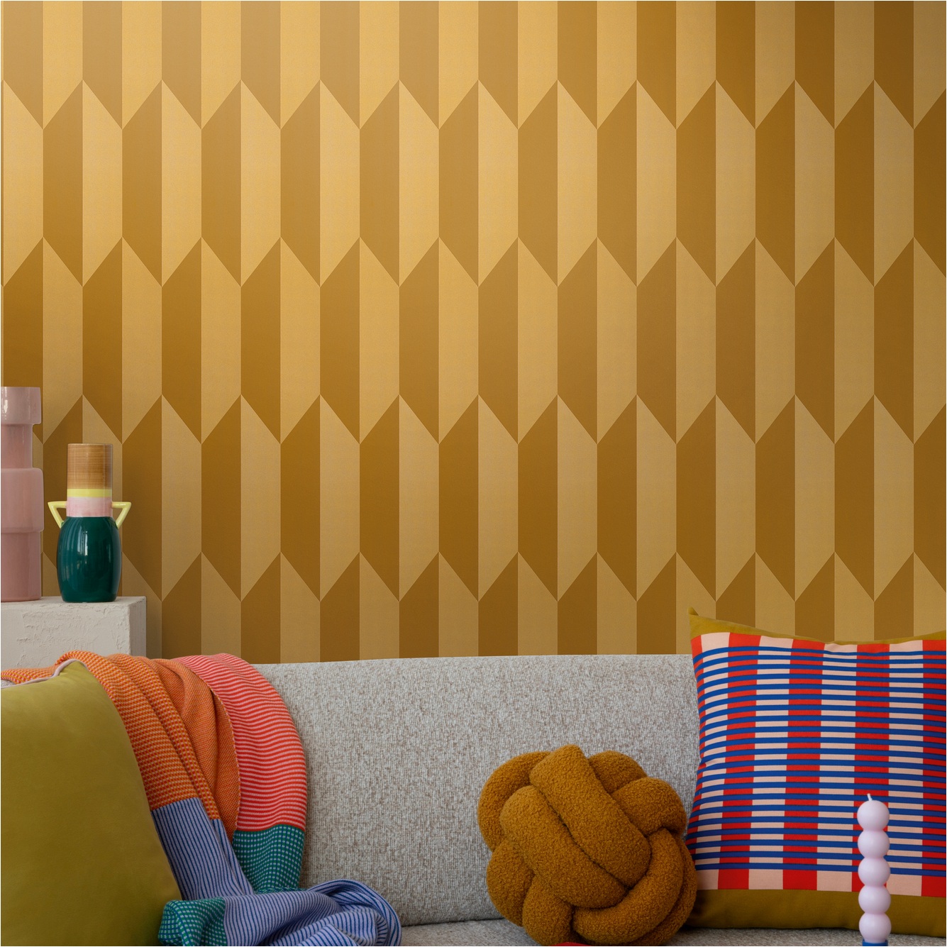 Papier peint intissé 790866 Or 3D géométrique CosmoLiving by Cosmopolitan A.S. Creation