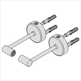 Topmet | Support pour profilé LED en aluminium "Colico" | Robuste | Durable