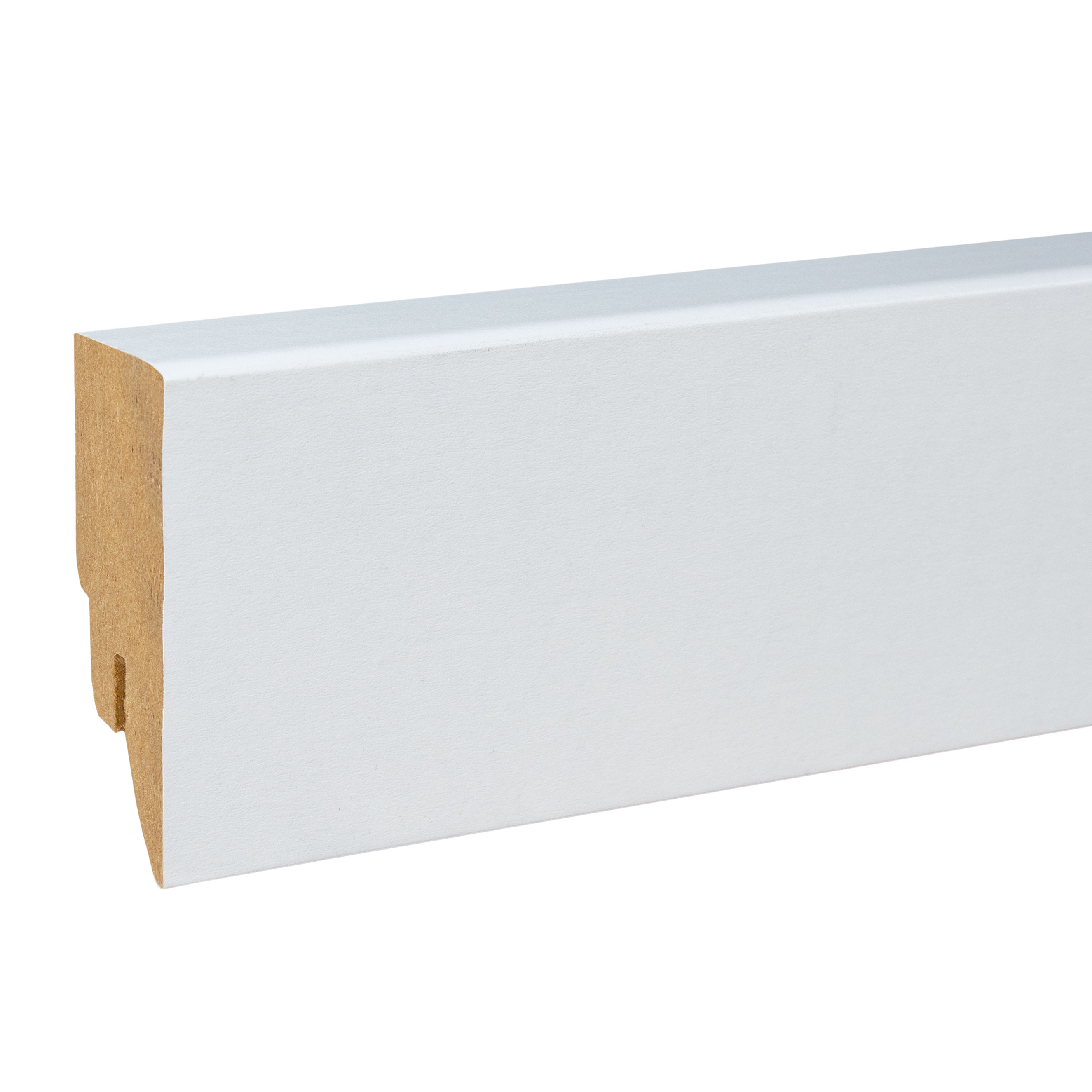 Plinthe classique 716.731 16 x 58 x 2500 mm MDF revêtu blanc PROVISTON