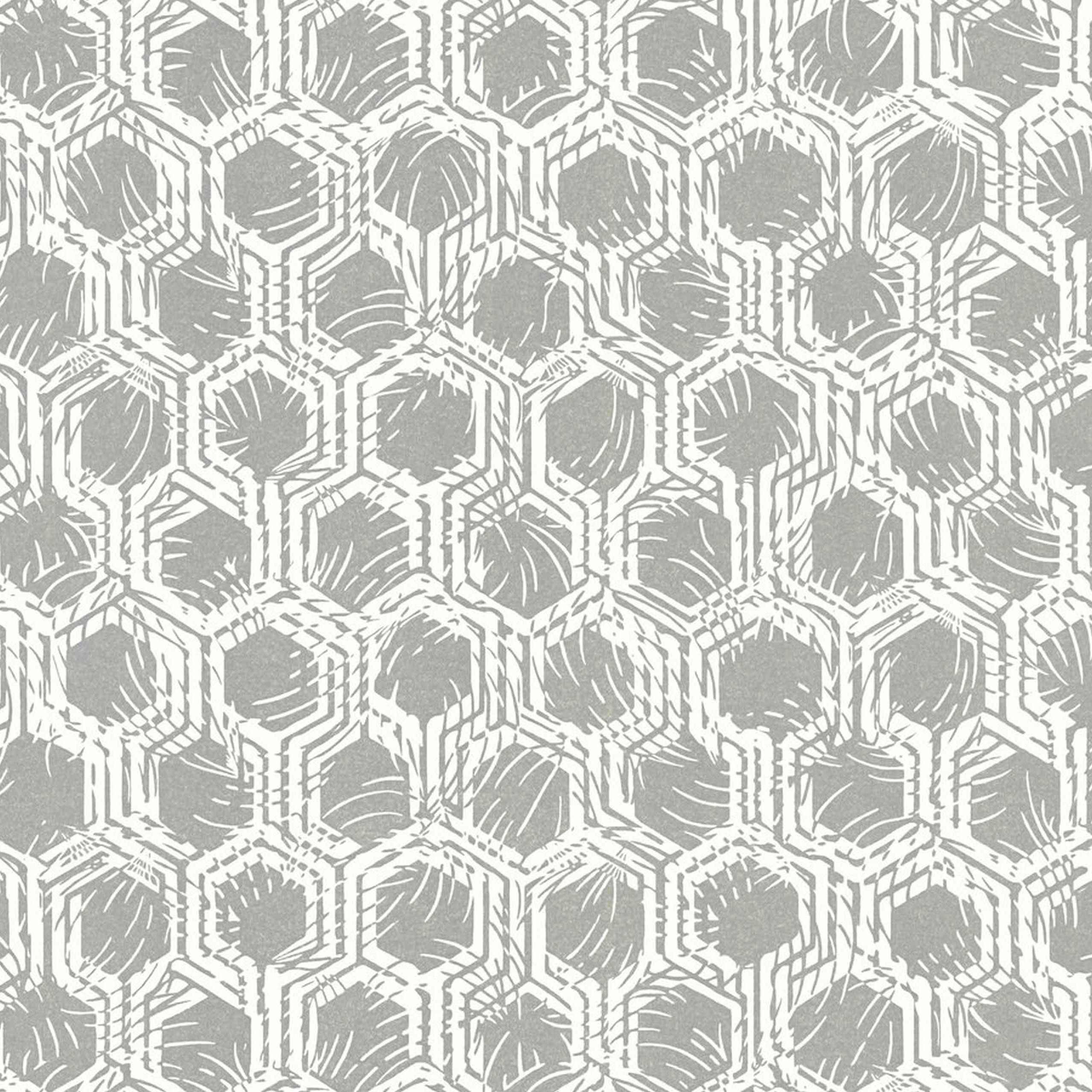 A.S. Creation Alpha | 333271 | papier peint intissé 3D | 0.53 m x 10.05 m | gris