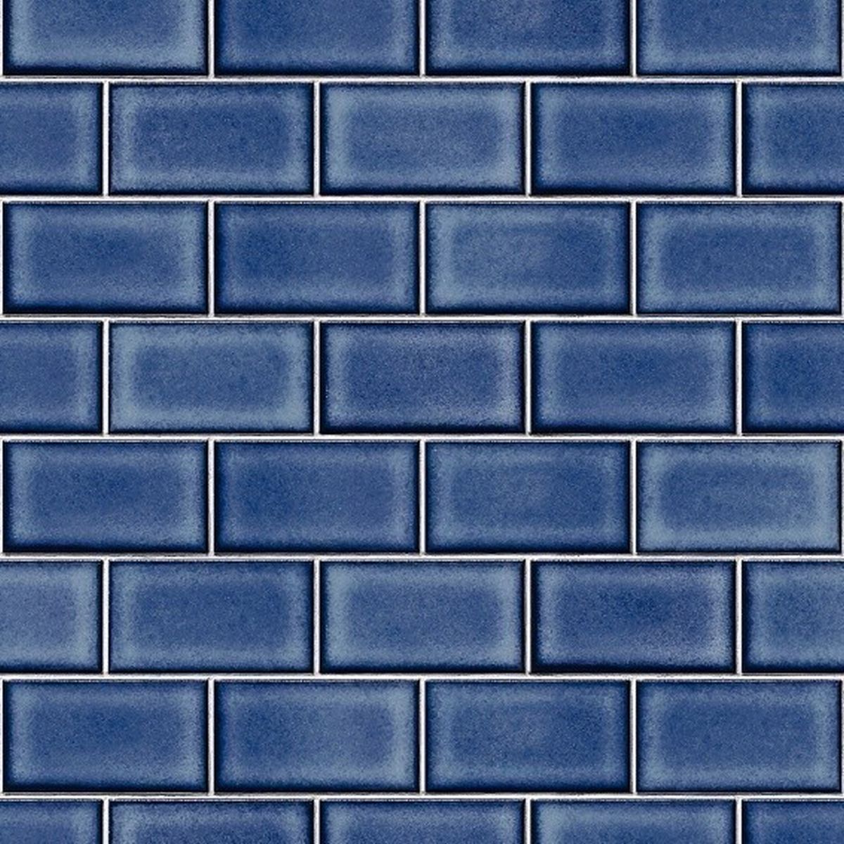 DesignID Beaux Art2 | BA220107 | papier peint imitation pierre brique intissé | bleu
