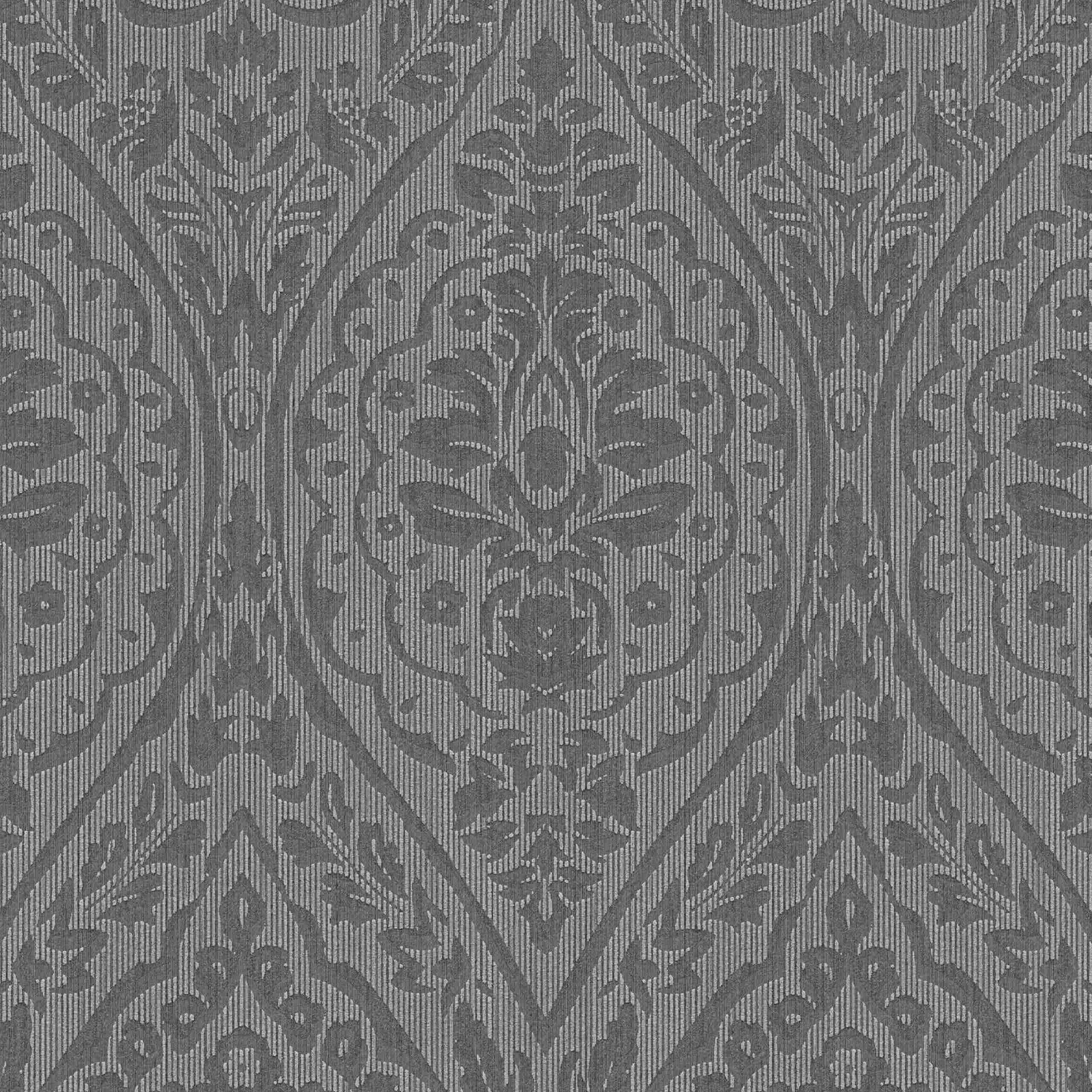 A.S. Creation AP Tessuto II | 961957 | papier peint intissé baroque | 0.53 m x 10.05 m | marron