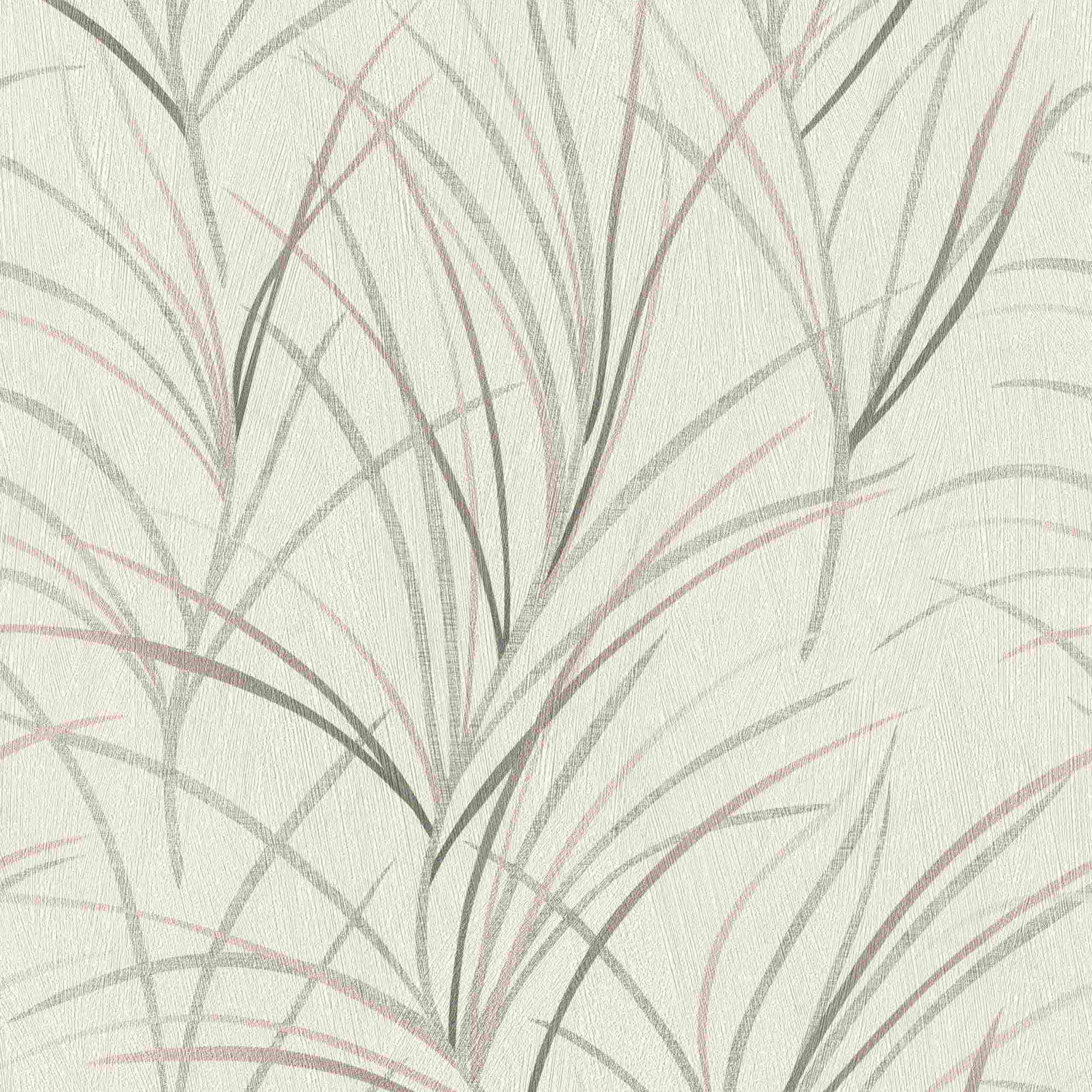 Rasch #ROCKNROLLE | 540642 | papier peint intissé floral | 0.53 m x 10.05 m | beige