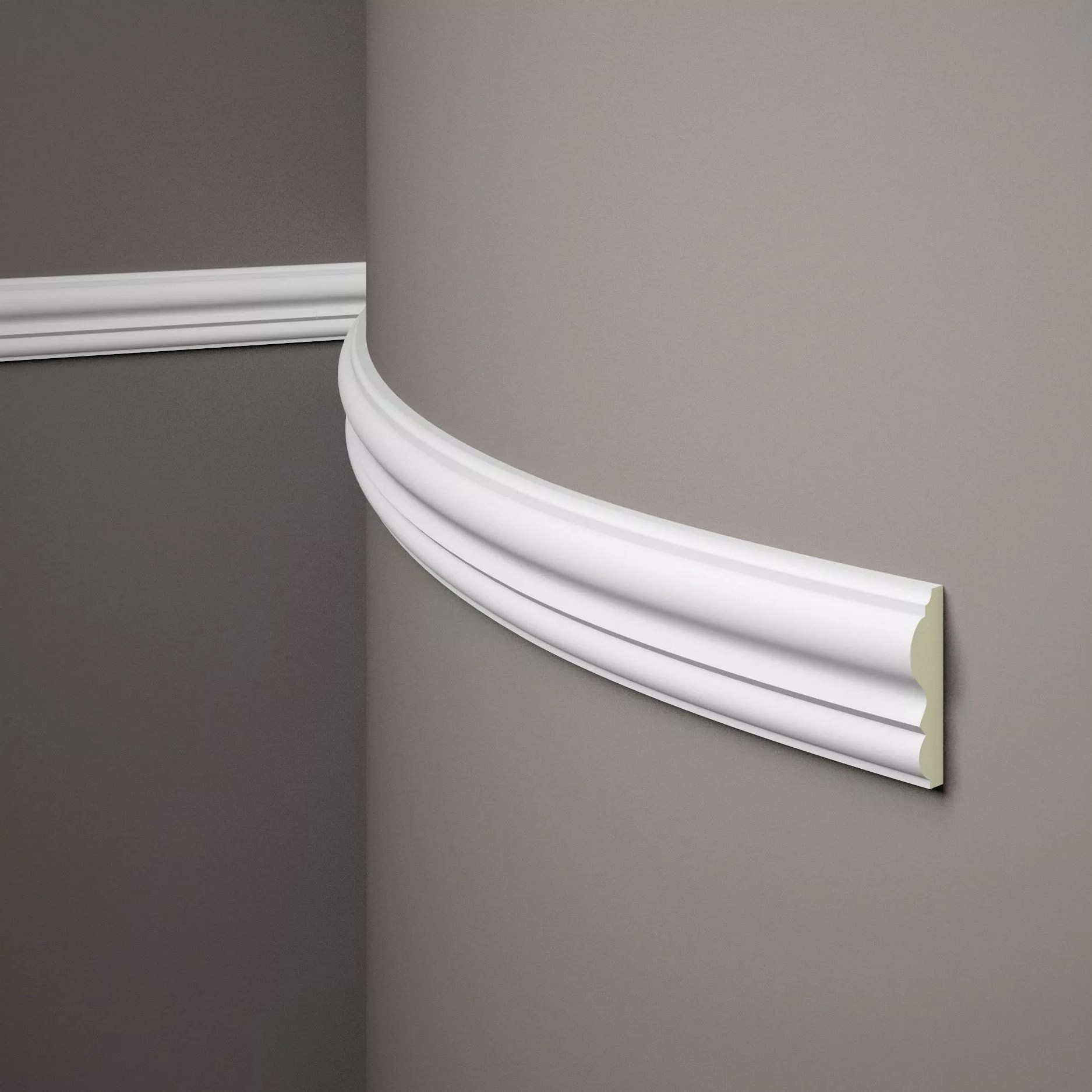 Mardom cimaise flexible MDD338F Profoam 21 x 80 x 2000 mm Blanc Moulure décorative flexible