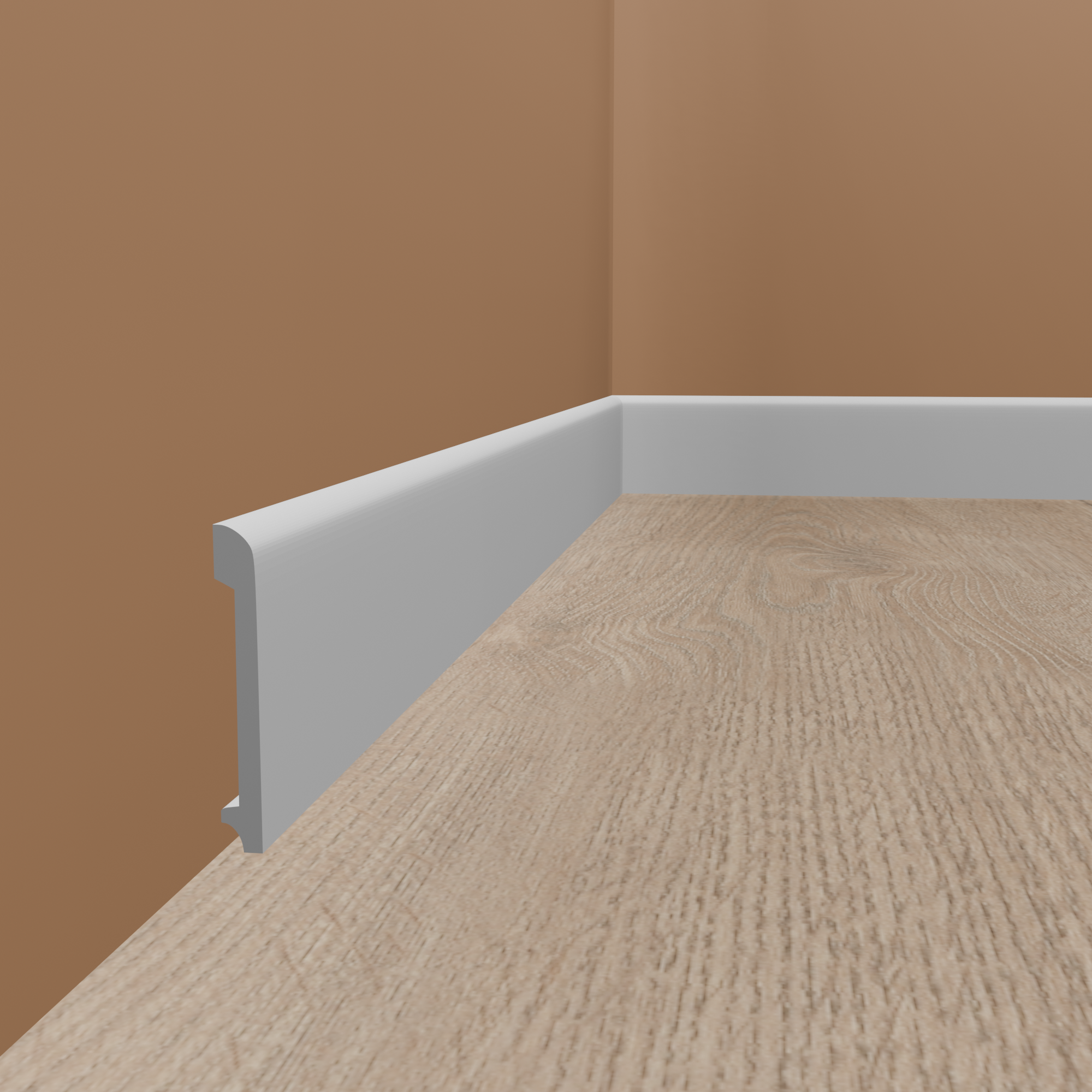 PROVISTON | Plinthe "NE236" en polystyrène PolyForce | 13 x 99 x 2000 mm Blanc | Cache fils