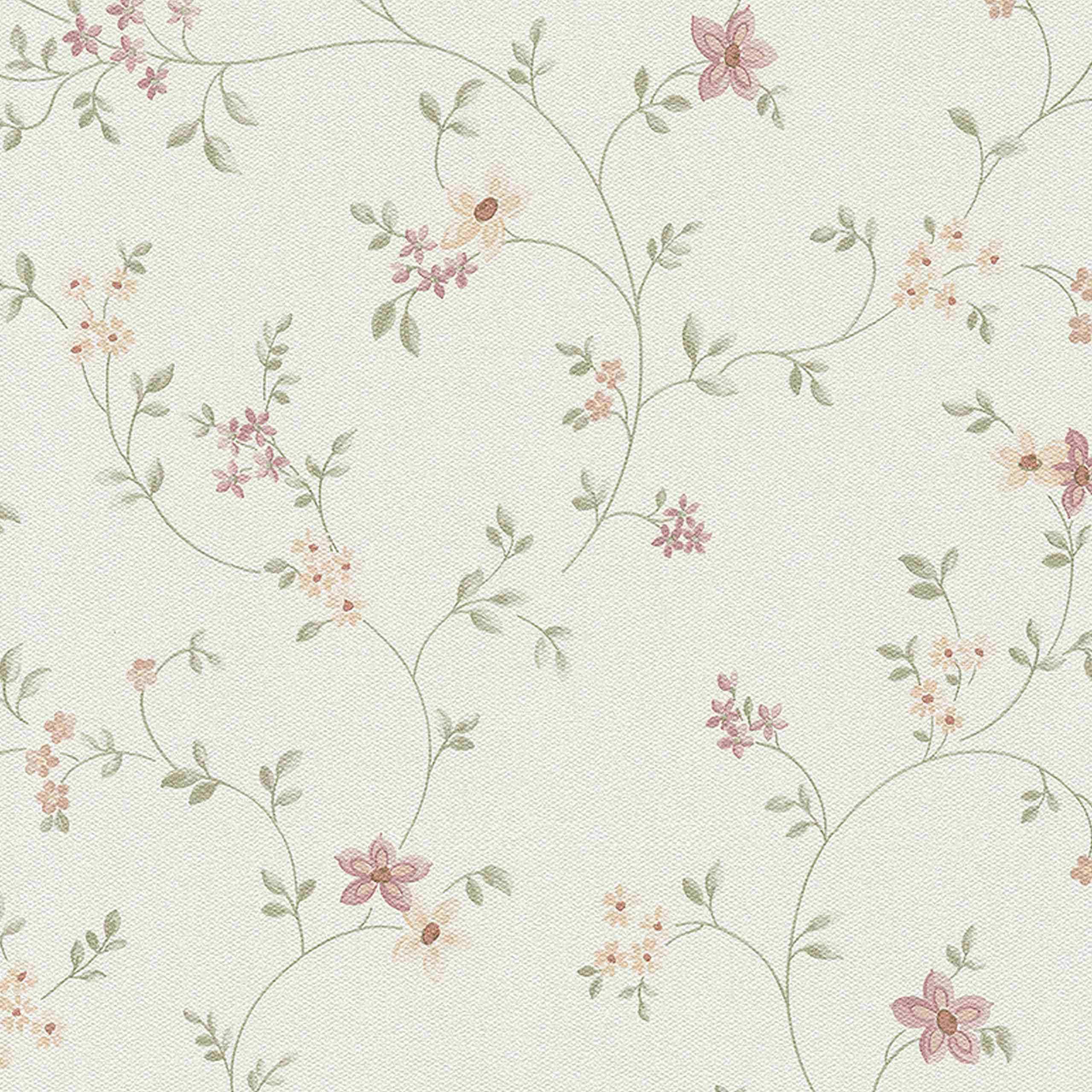 A.S. Creation Best of Vlies 2018 | 937701 | papier peint intissé floral | 0.53 m x 10.05 m | coloré