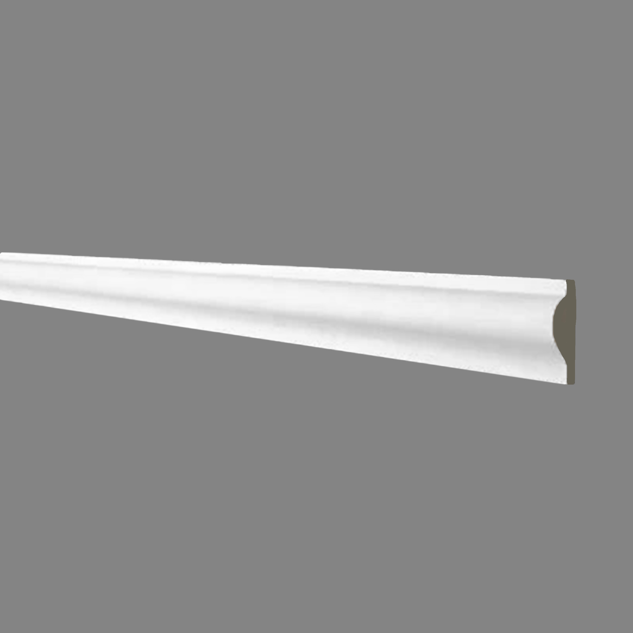 PROVISTON Moulure décorative en plâtre Schwerin Plâtre 13 x 34 x 910 mm Moulure murale Blanc