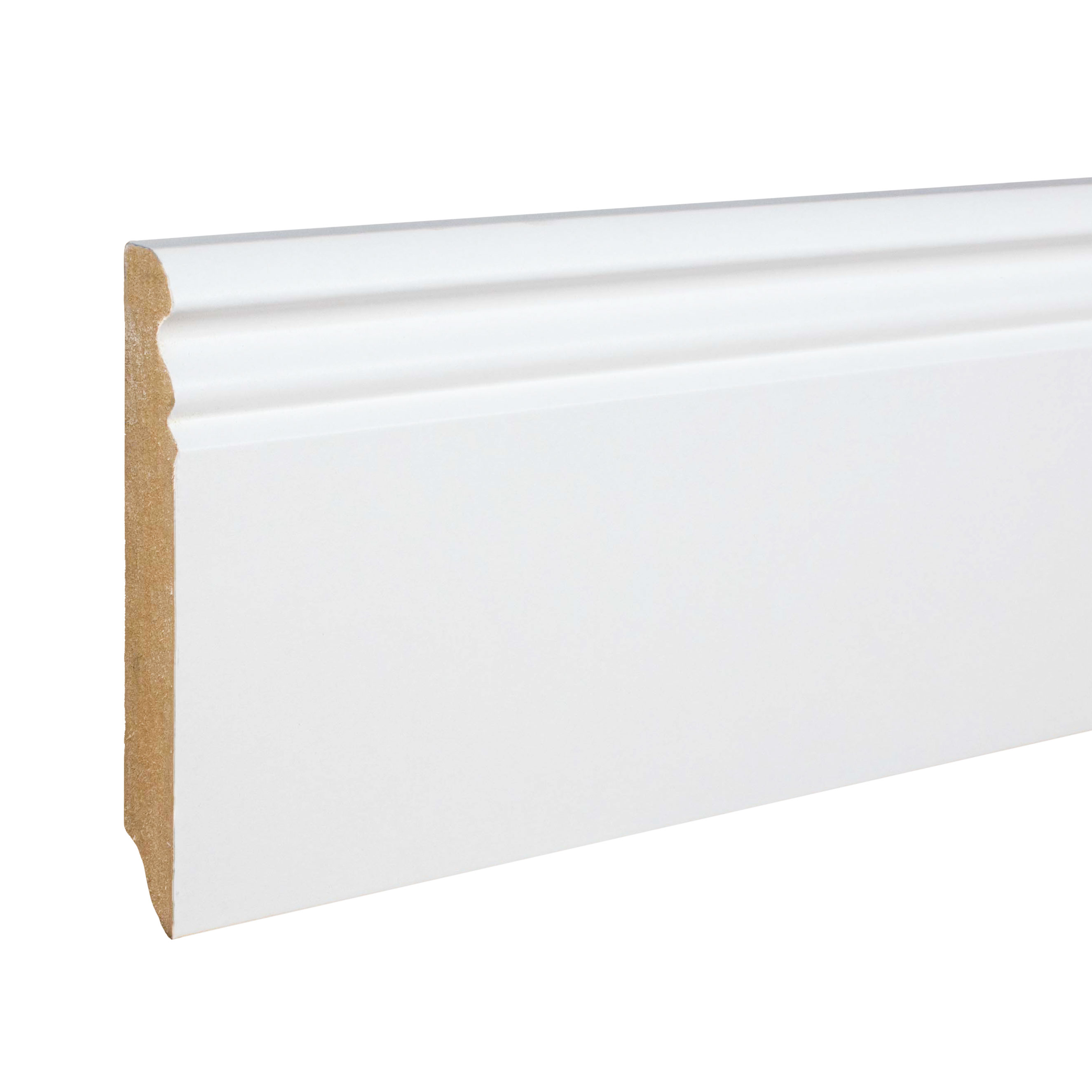 Plinthe moulurée 19 x 96 x 2500 mm MDF revêtu blanc plinthe Style Louis XVI PROVISTON