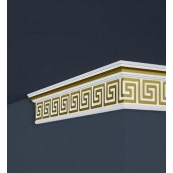 Angle extérieur de moulure plafond Marbet B-21 Gold en polystyrène