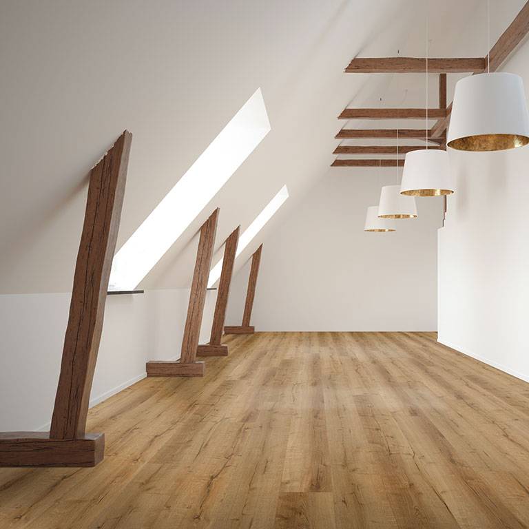 Check comfort Sol vinyle PVC 2518 Tarifa 1522 x 225 x 5.5 mm Vinyle clipsable Parquet Chêne