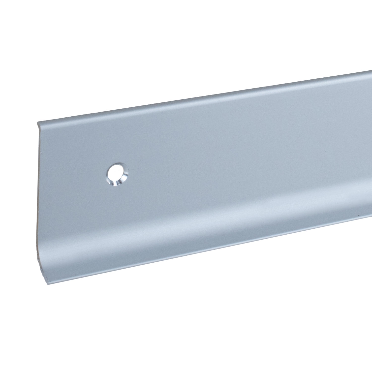 Plinthe aluminium en différentes hauteurs 40 - 80 mm fixations couleurs